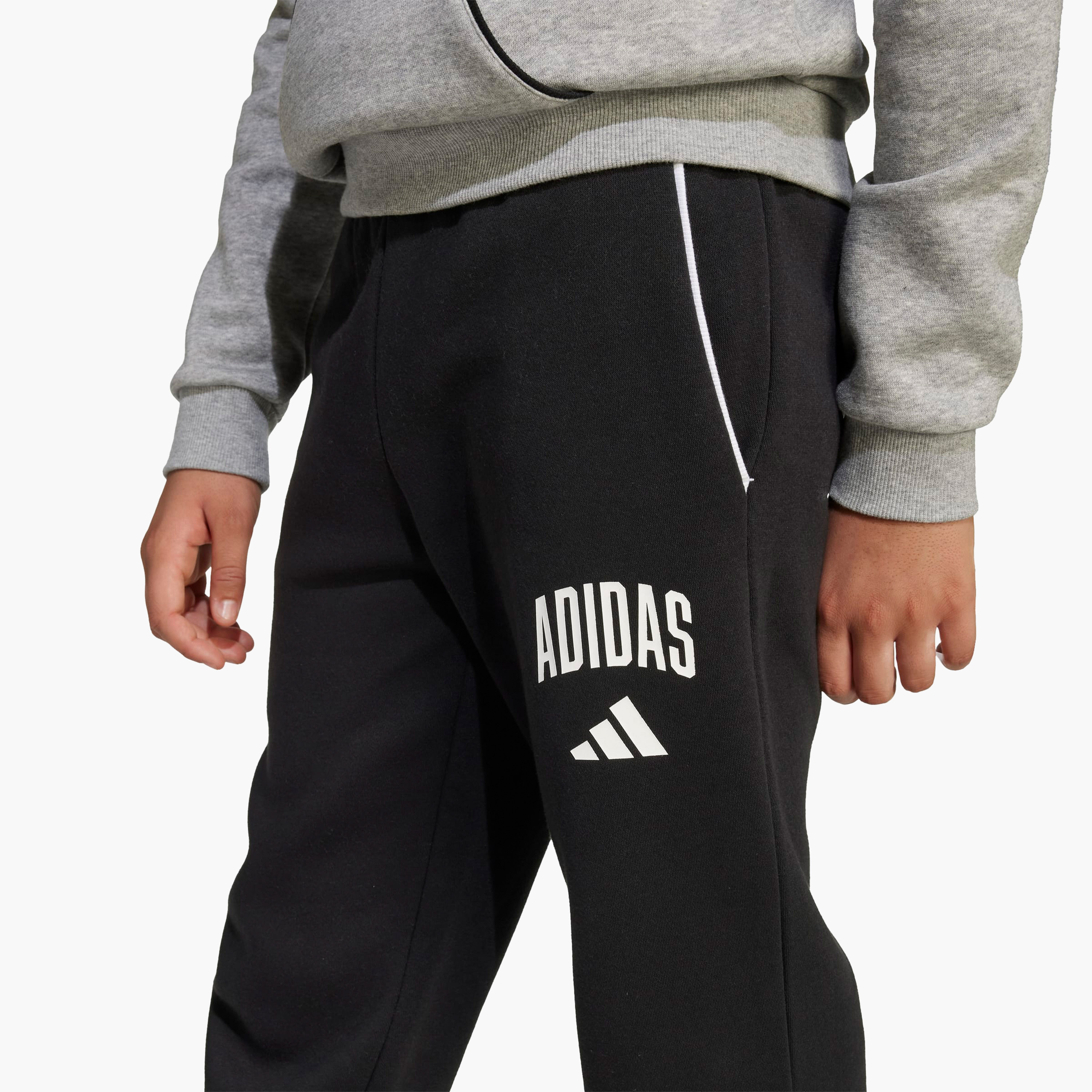 adidas Boys Track Pants with Pockets - Elasticated Waist-boys-clothing-bottoms-joggersandtrackpants-image-4