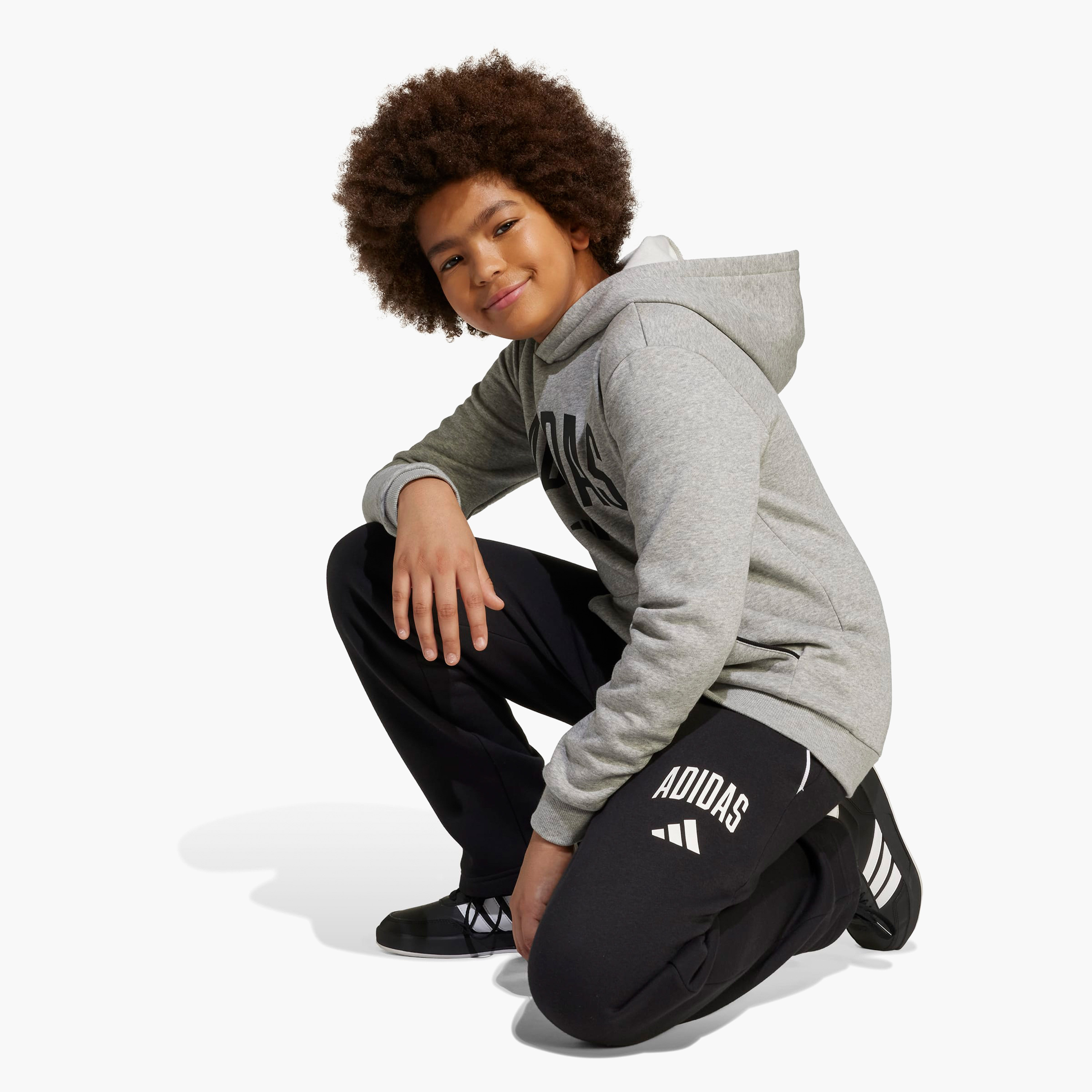 adidas Boys Track Pants with Pockets - Elasticated Waist-boys-clothing-bottoms-joggersandtrackpants-image-5