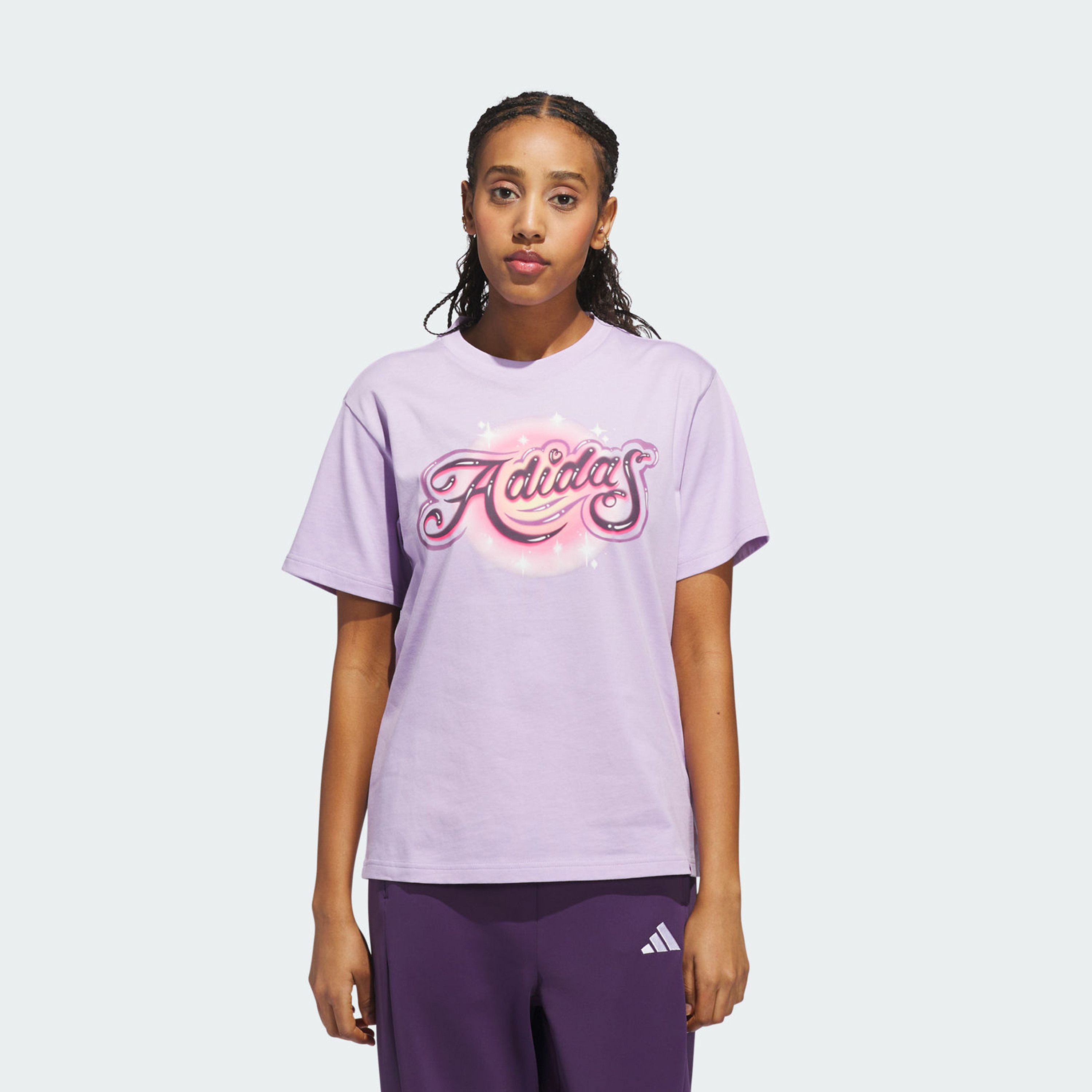 adidas Women's Airbrushed Graphic T-Shirt | OE-women-clothing-tshirts-image-1