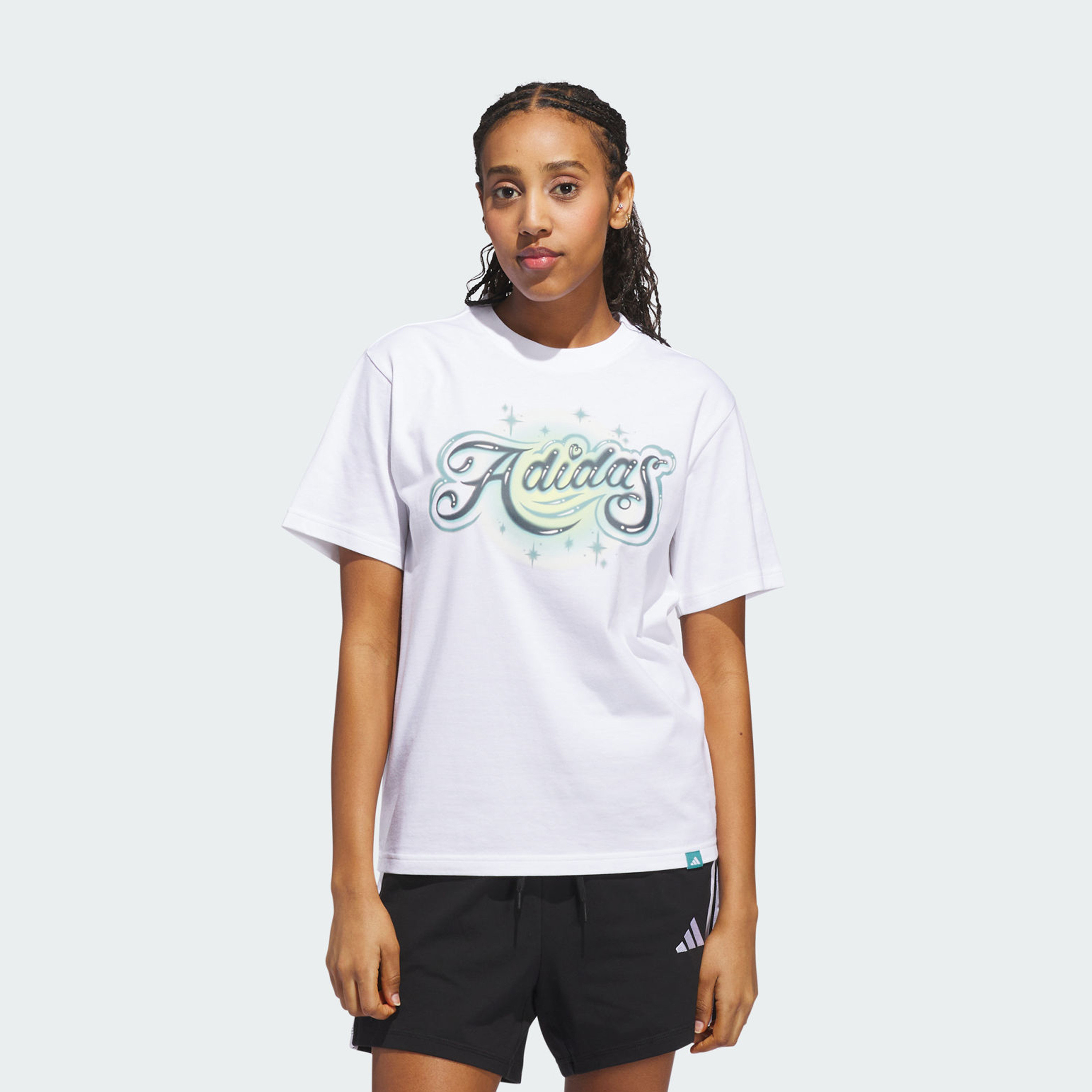 أديداس - تي شيرت جرافيكي ايربراش للنساء | OE-women-clothing-tshirts-image-7