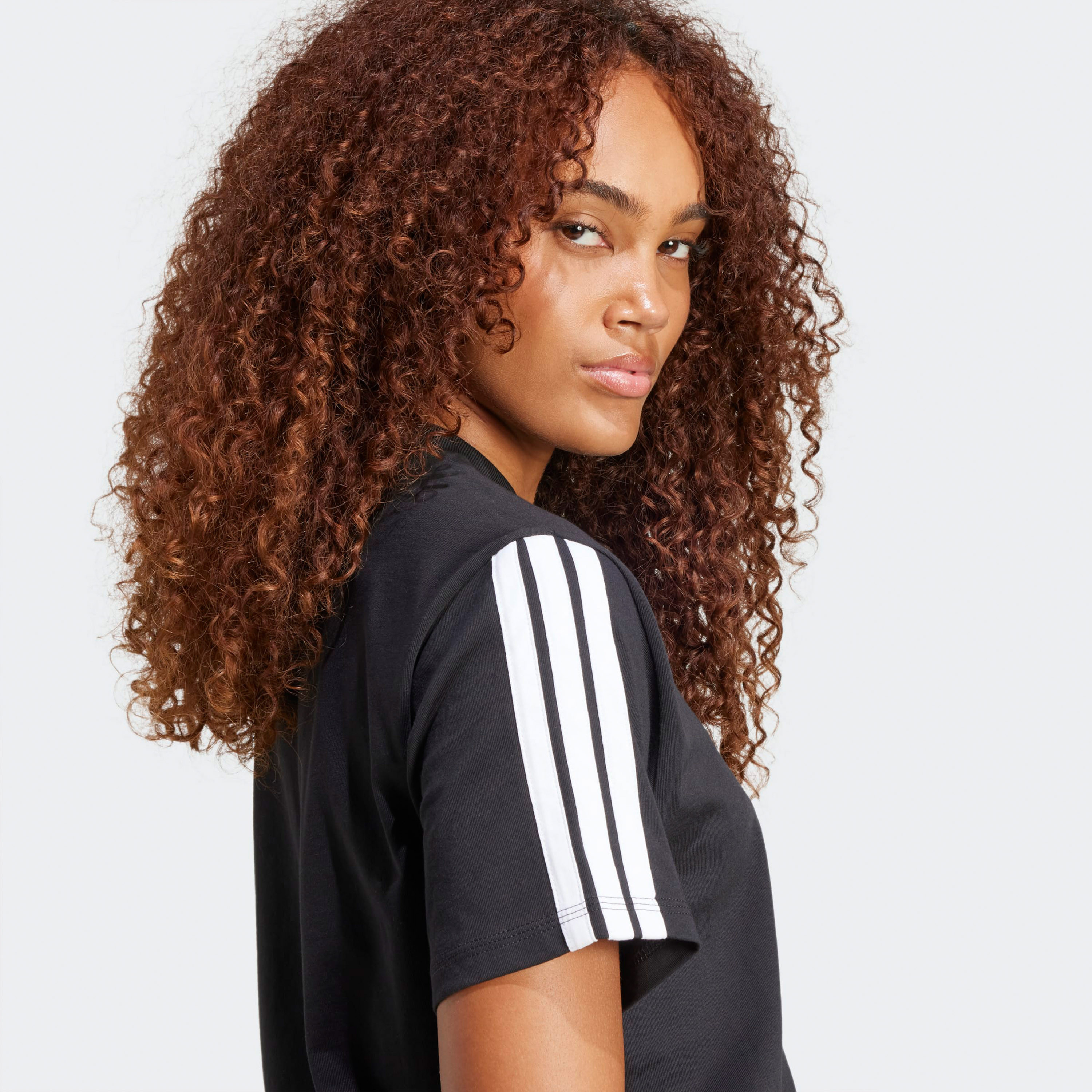 adidas Women Essentials 3-Stripes Cotton Crew Neck T-shirt-sports-women-clothing-tshirtsandvests-image-4