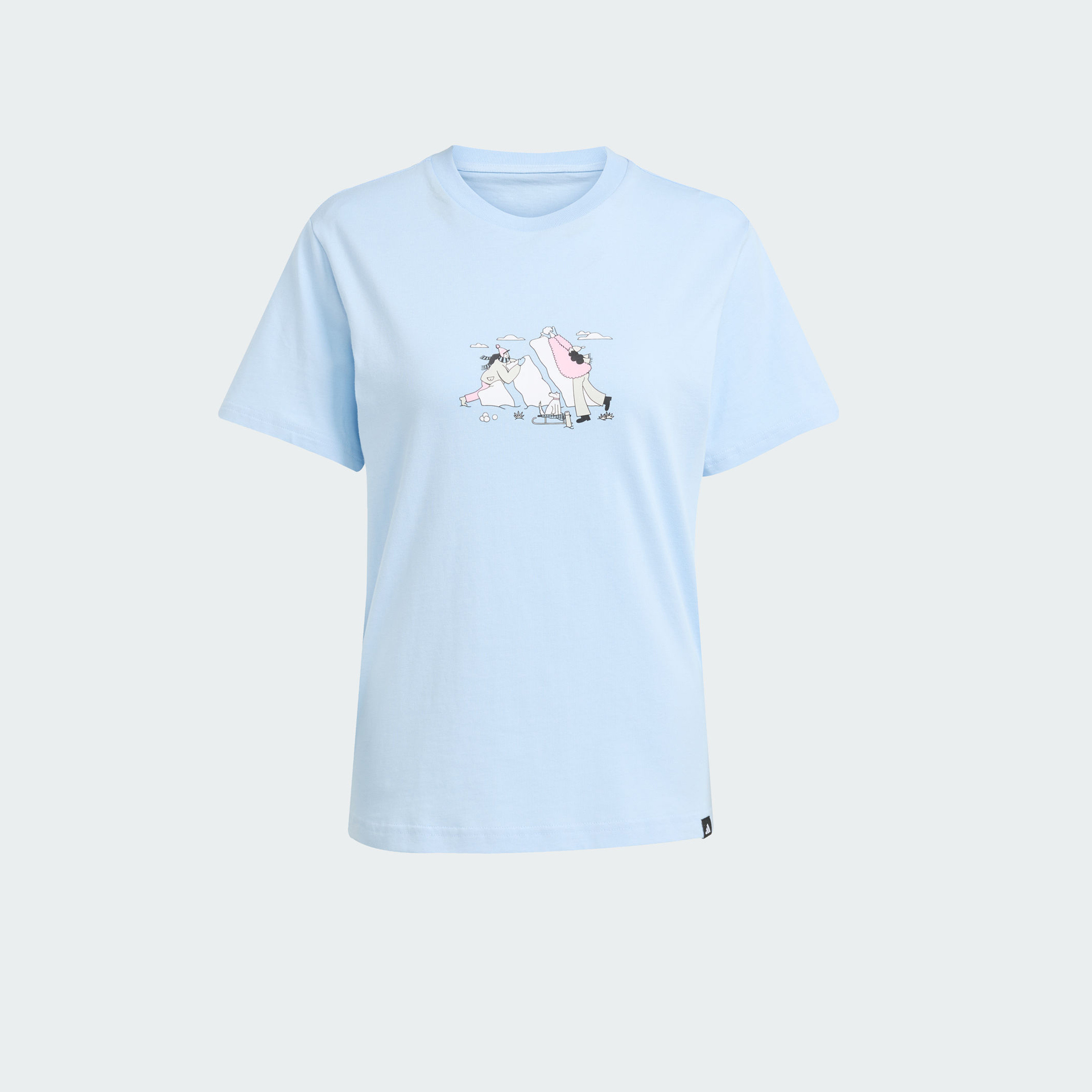 أديداس - تيشيرت جرافيكي برسومات دودل للنساء JV6082 | OE-women-clothing-tshirts-image-6