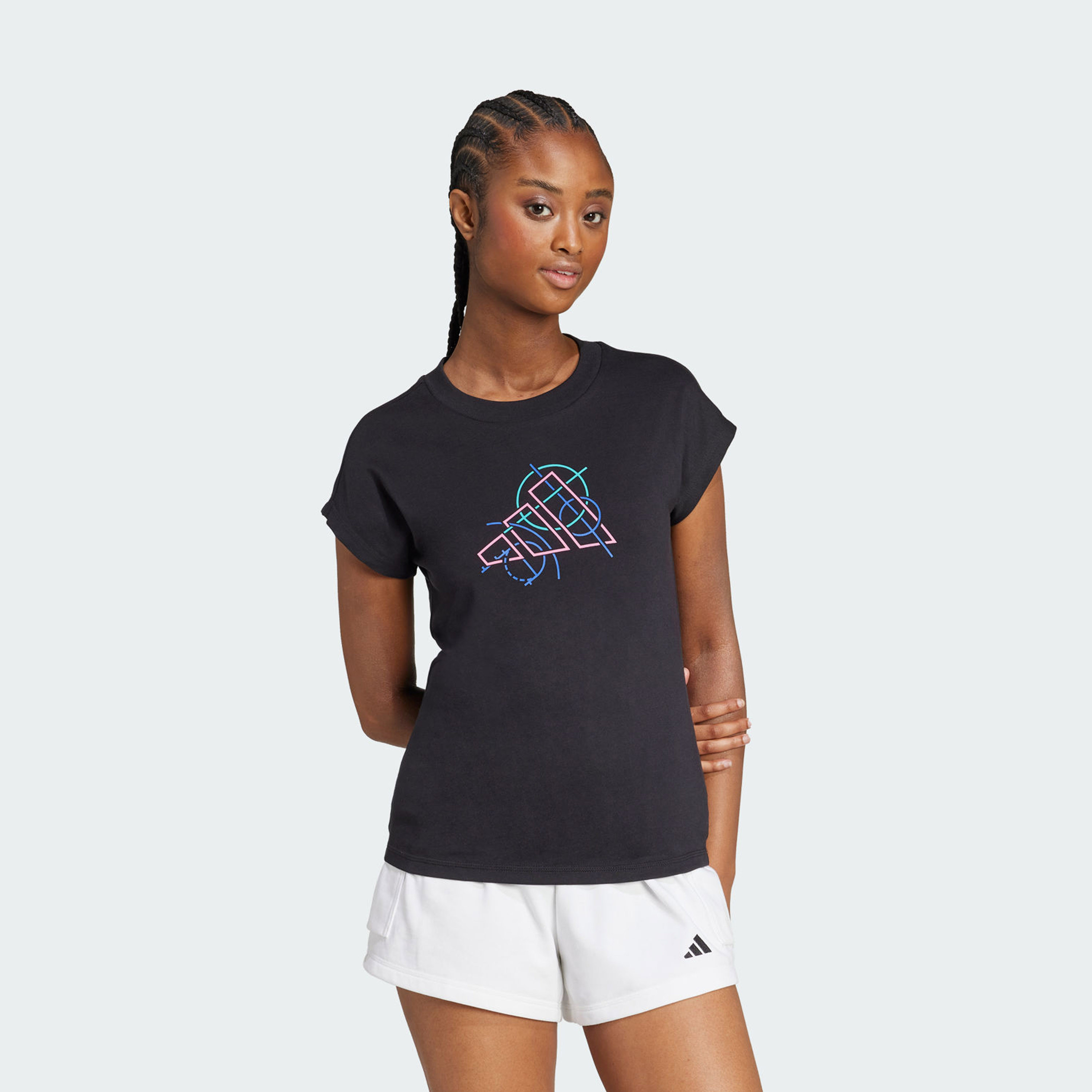 adidas Women's Outline Graphic T-Shirt JM4442 | OE-women-clothing-tshirts-image-1