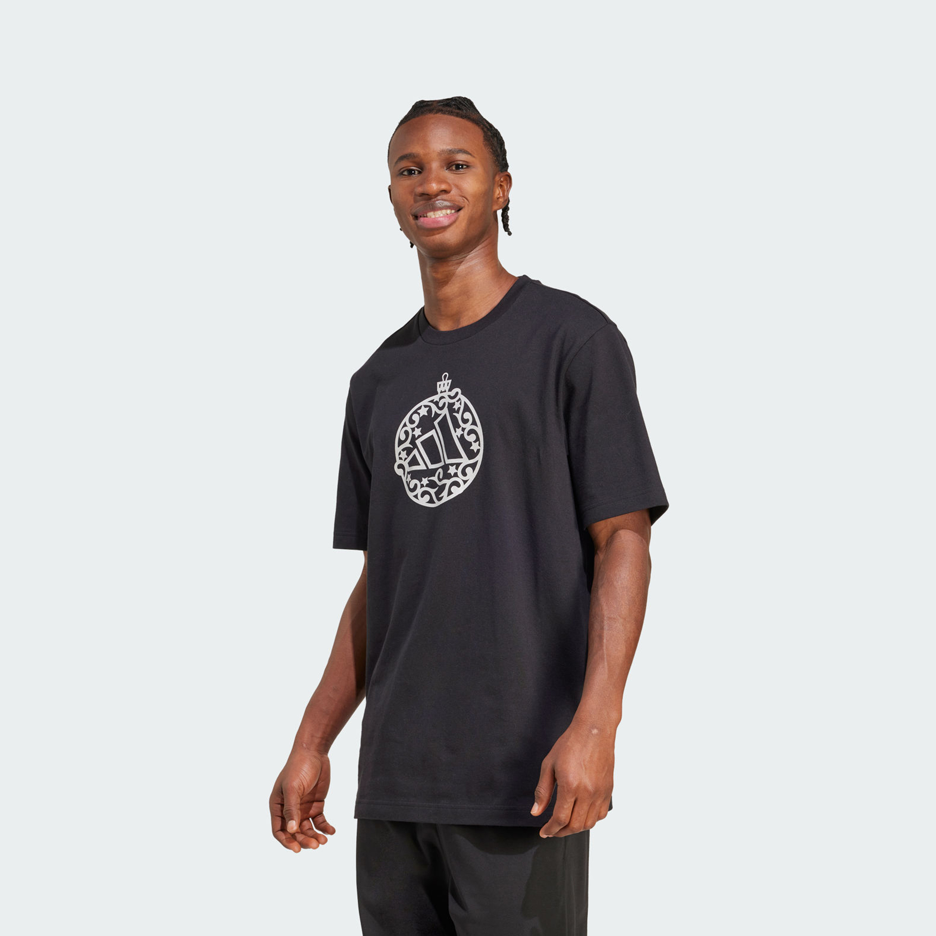 adidas Men's Holiday Metallic Graphic T-Shirt | OE-men-clothing-sportswearandactivewear-tshirtsandpolos-image-1