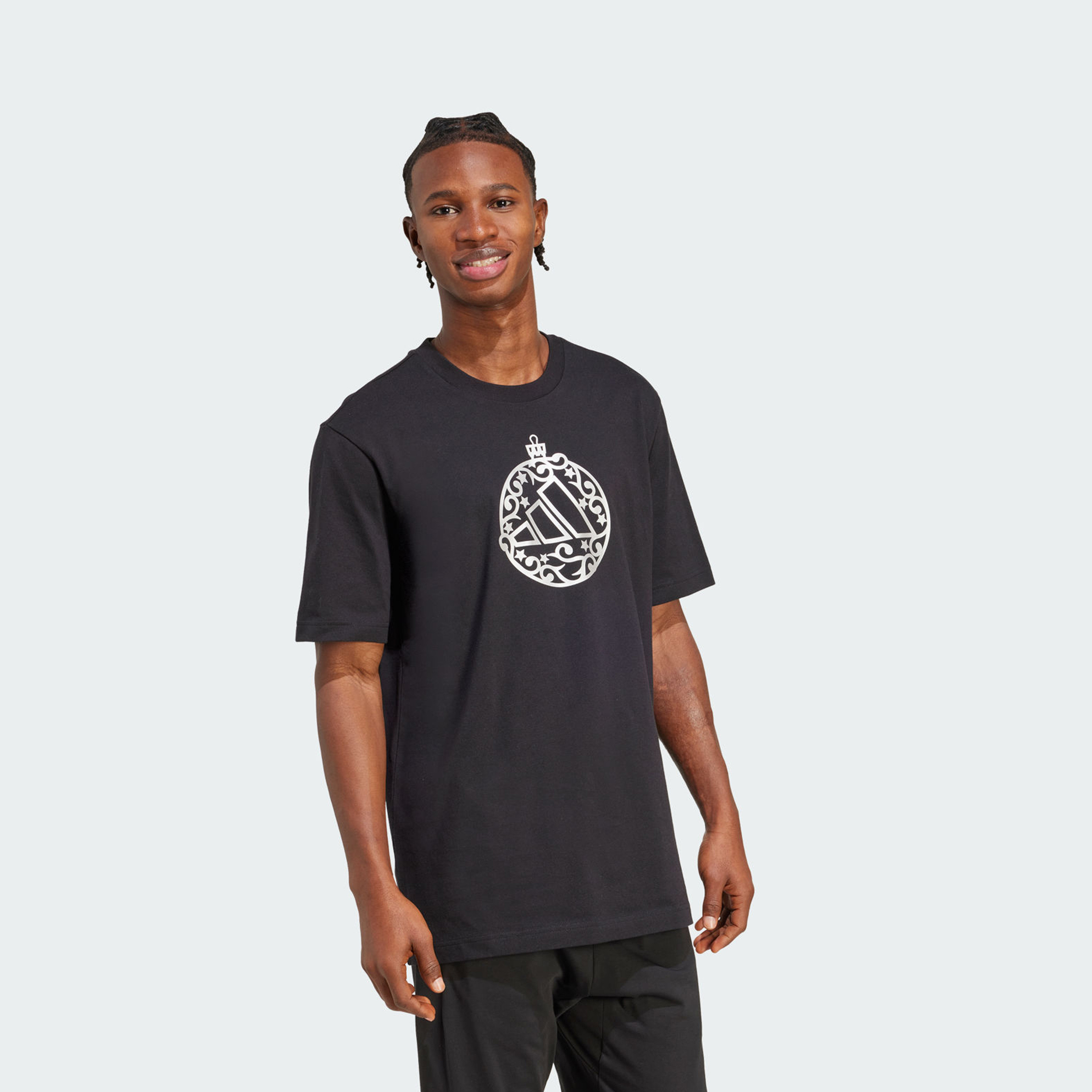 adidas Men's Holiday Metallic Graphic T-Shirt | OE-men-clothing-sportswearandactivewear-tshirtsandpolos-image-2