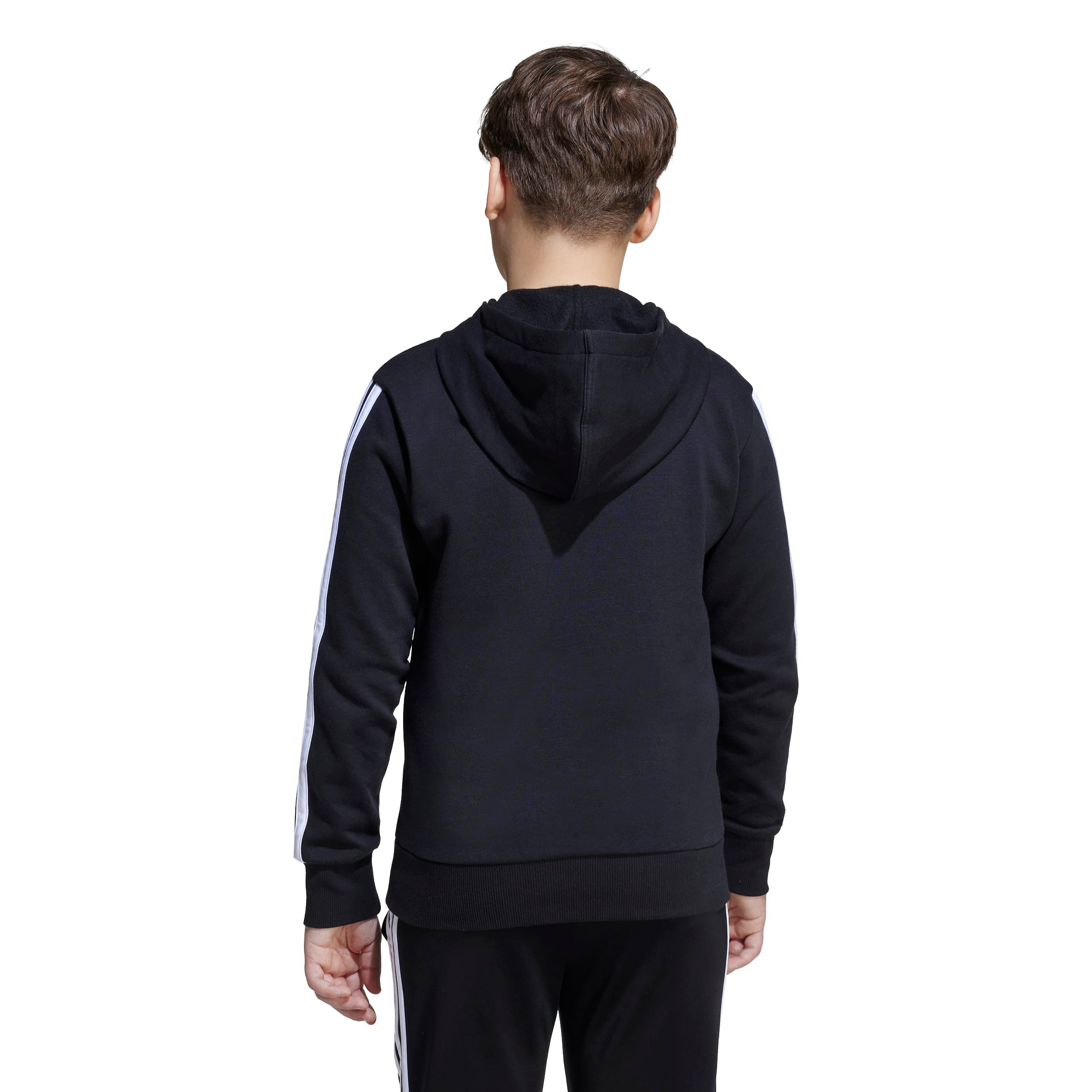 adidas Boys Hooded Sweatshirt with Logo Embroidery - Long Sleeves-boys-clothing-sweatshirts-image-2