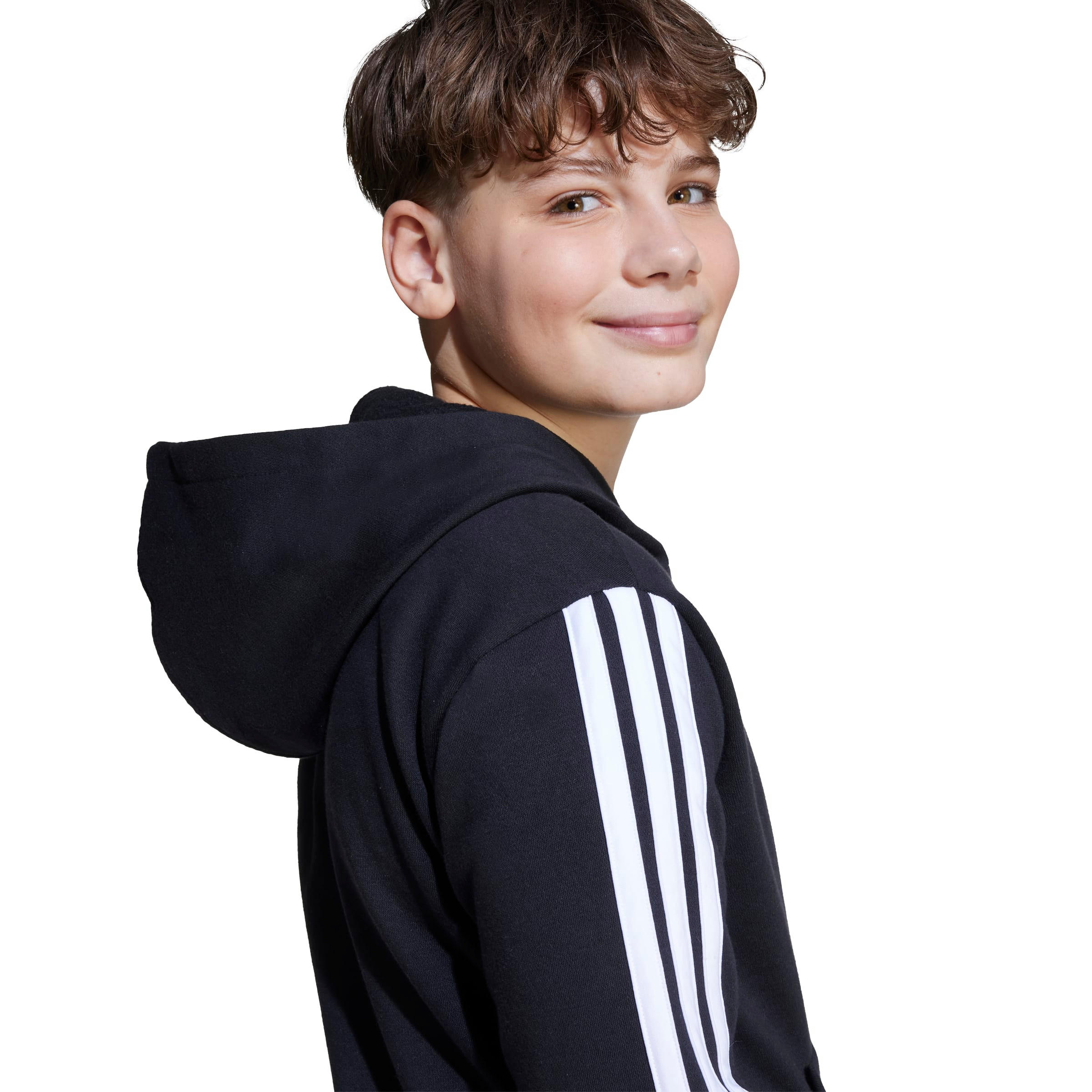 adidas Boys Hooded Sweatshirt with Logo Embroidery - Long Sleeves-boys-clothing-sweatshirts-image-5