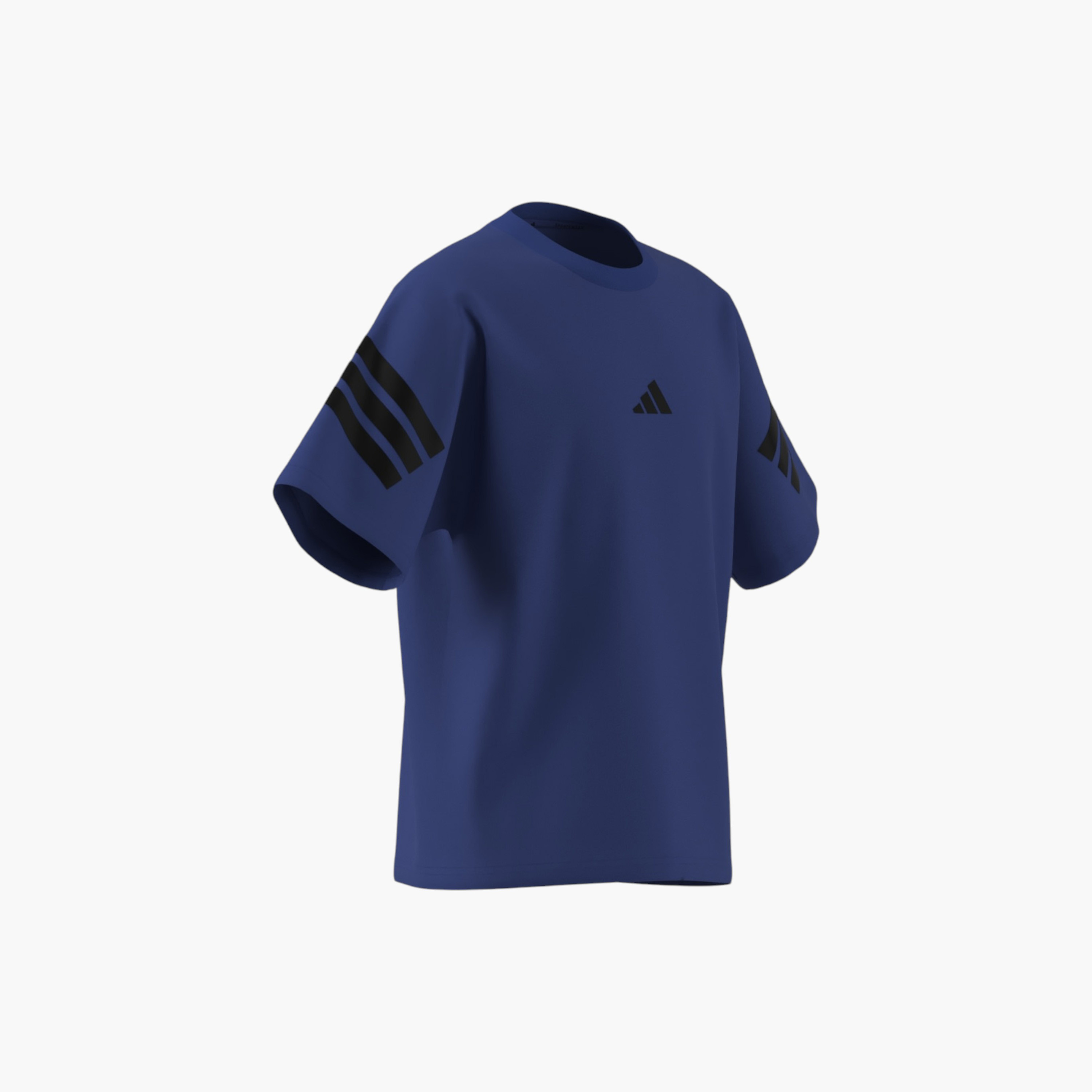 adidas Logo Print Crew Neck T-shirt with Short Sleeves-boys-clothing-sportswear-tops-image-2
