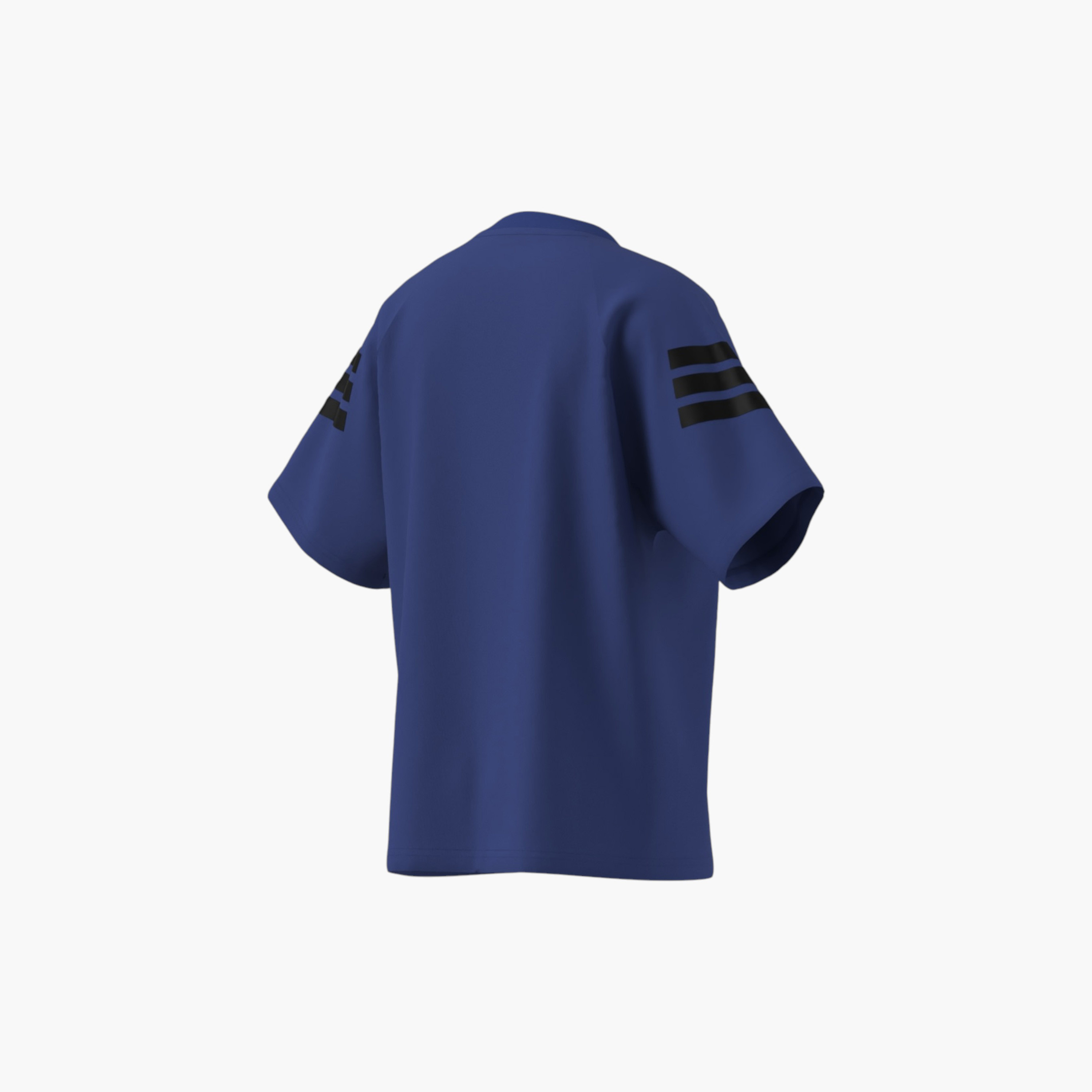 adidas Logo Print Crew Neck T-shirt with Short Sleeves-boys-clothing-sportswear-tops-image-4
