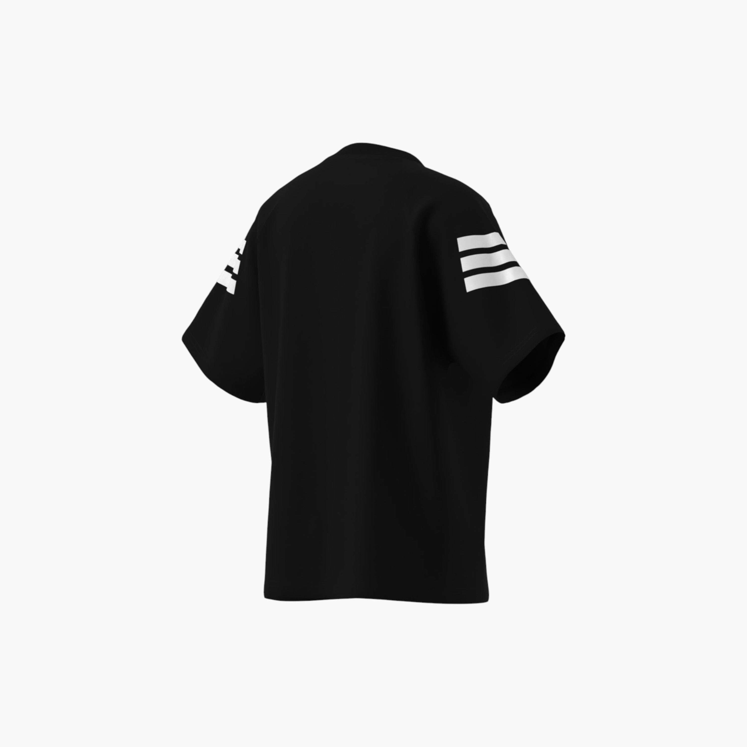 adidas Logo Print Crew Neck T-shirt with Short Sleeves-boys-clothing-sportswear-tops-image-5