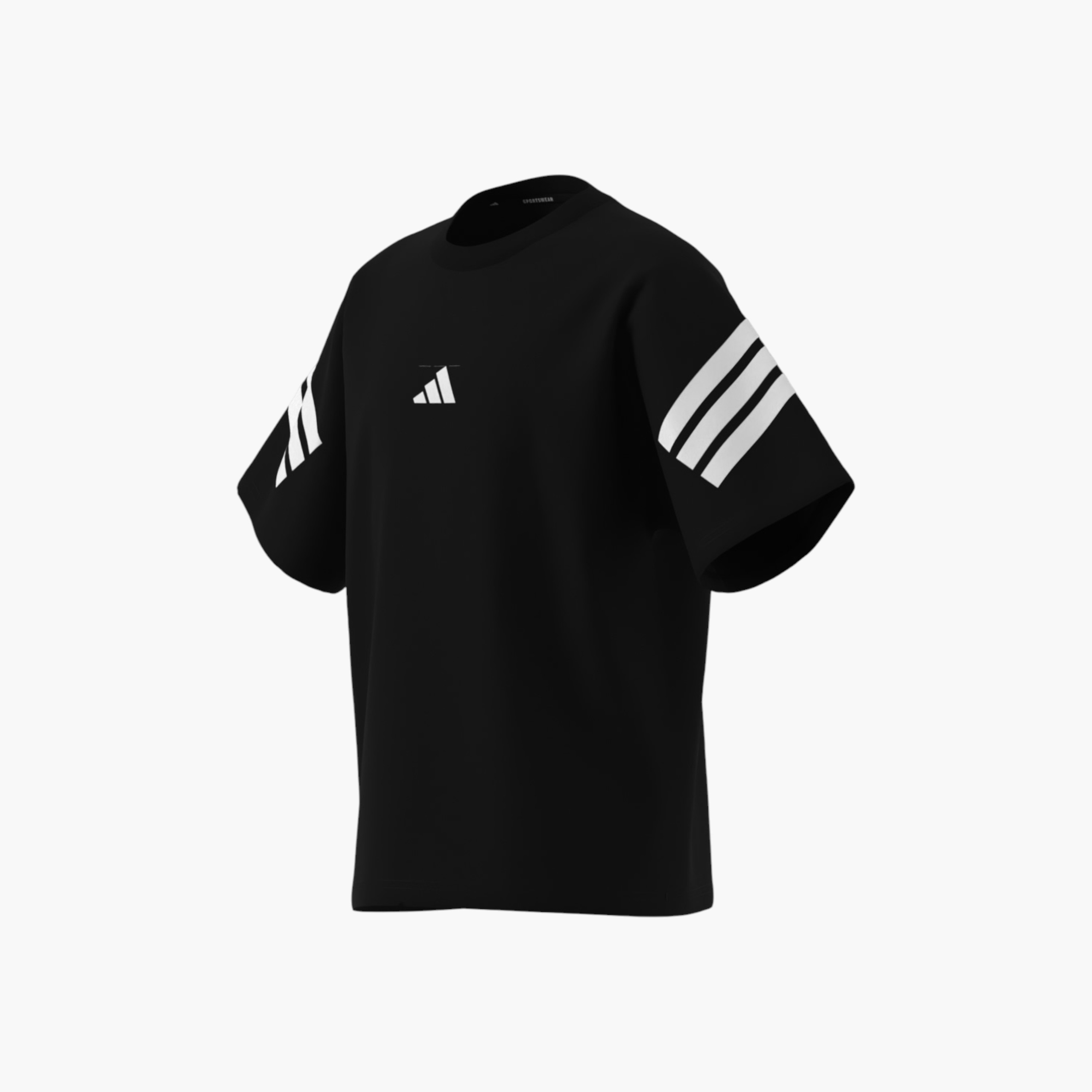adidas Logo Print Crew Neck T-shirt with Short Sleeves-boys-clothing-sportswear-tops-image-9