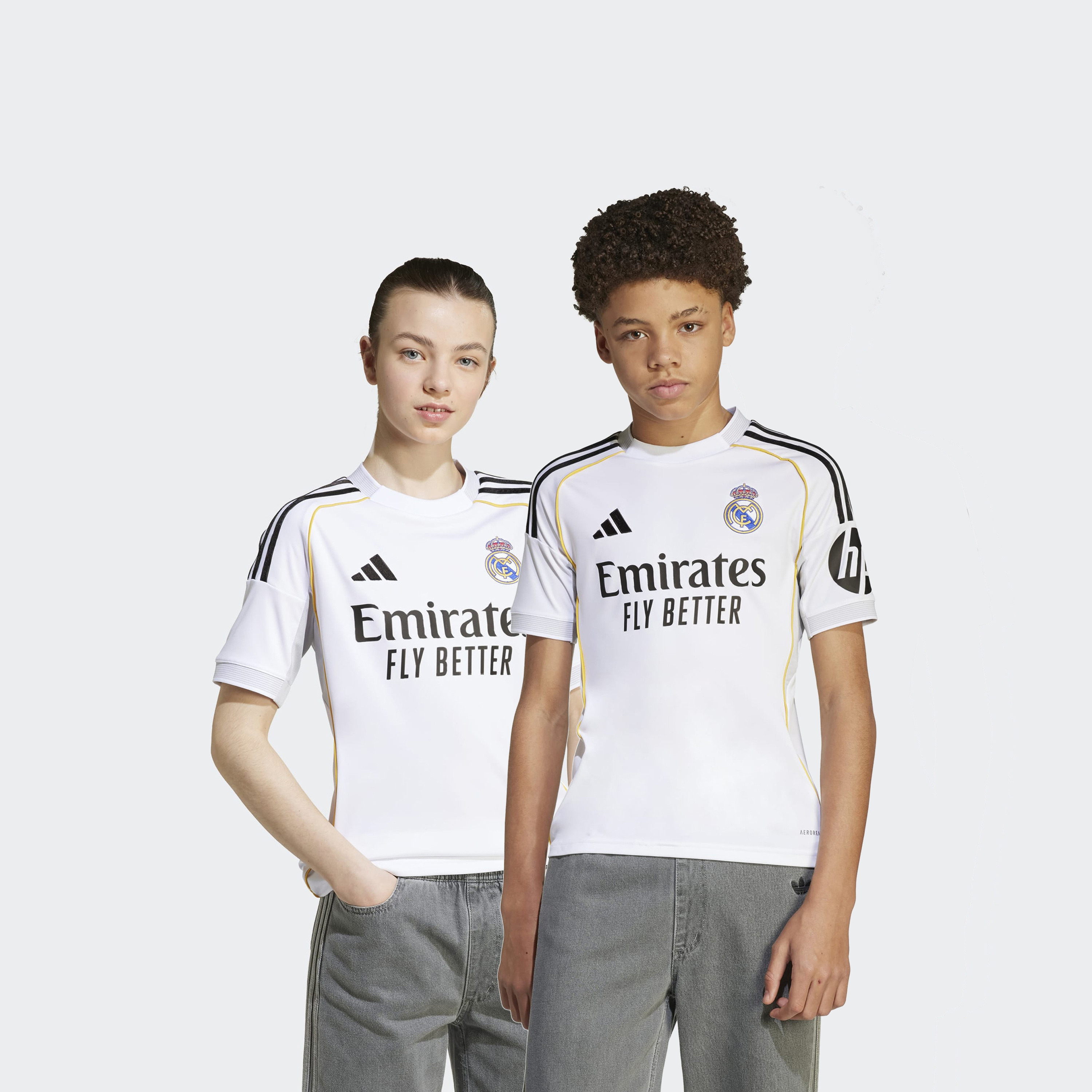 adidas Kids Real Madrid 25/26 Home Short Sleeve Jersey-boys-clothing-sportswear-tops-image-1