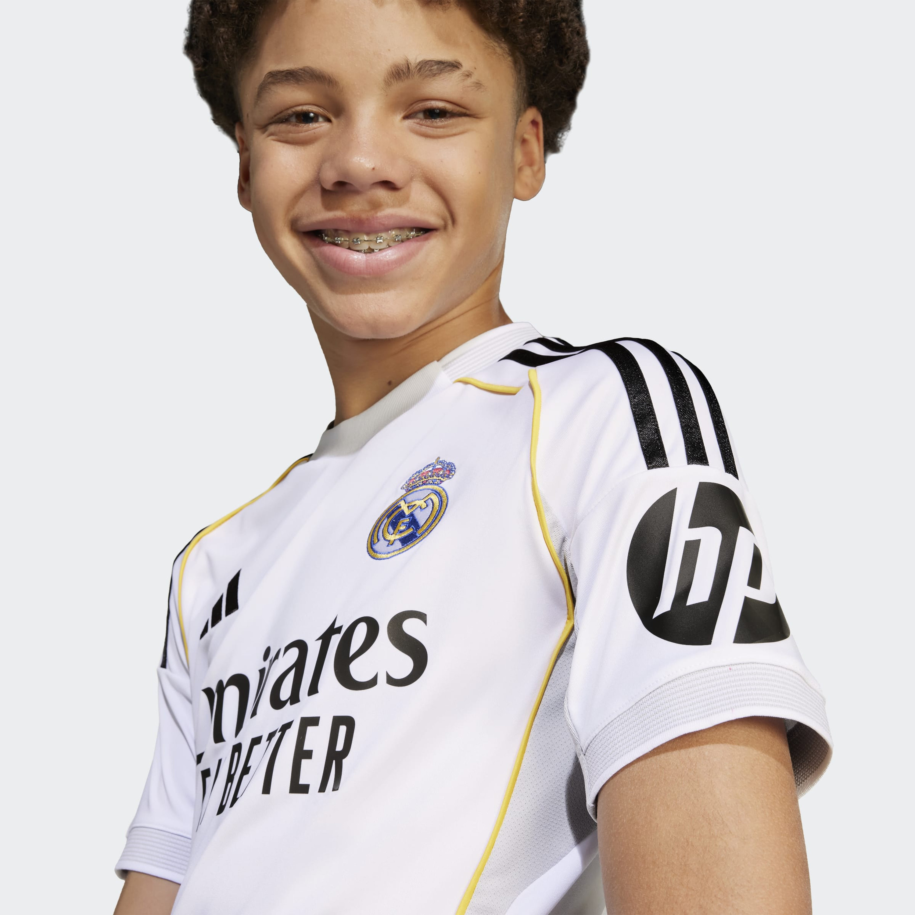 adidas Kids Real Madrid 25/26 Home Short Sleeve Jersey-boys-clothing-sportswear-tops-image-5