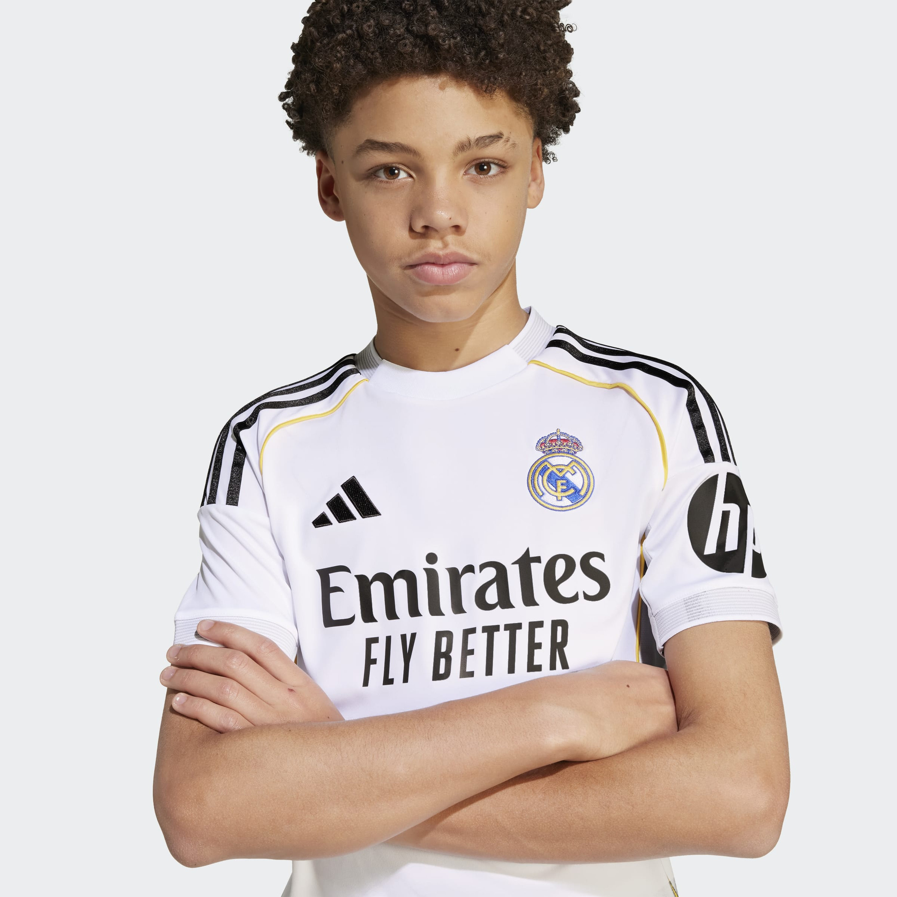 adidas Kids Real Madrid 25/26 Home Short Sleeve Jersey-boys-clothing-sportswear-tops-image-6