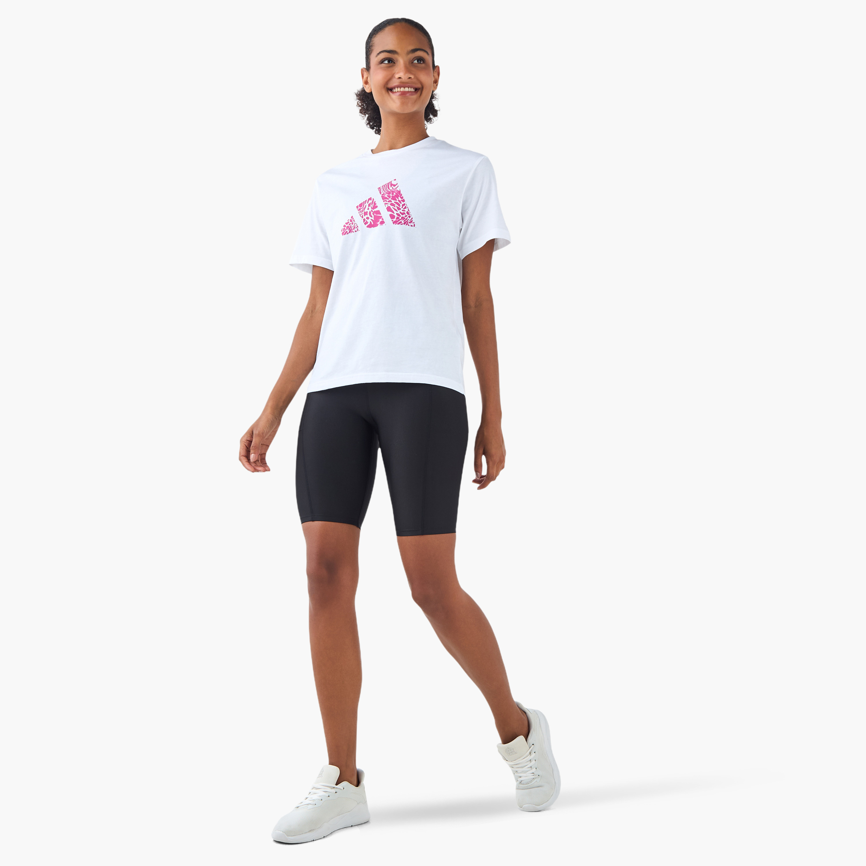 أديداس - تي شيرت برسومات مموهة - للنساء-sports-women-clothing-tshirtsandvests-image-2