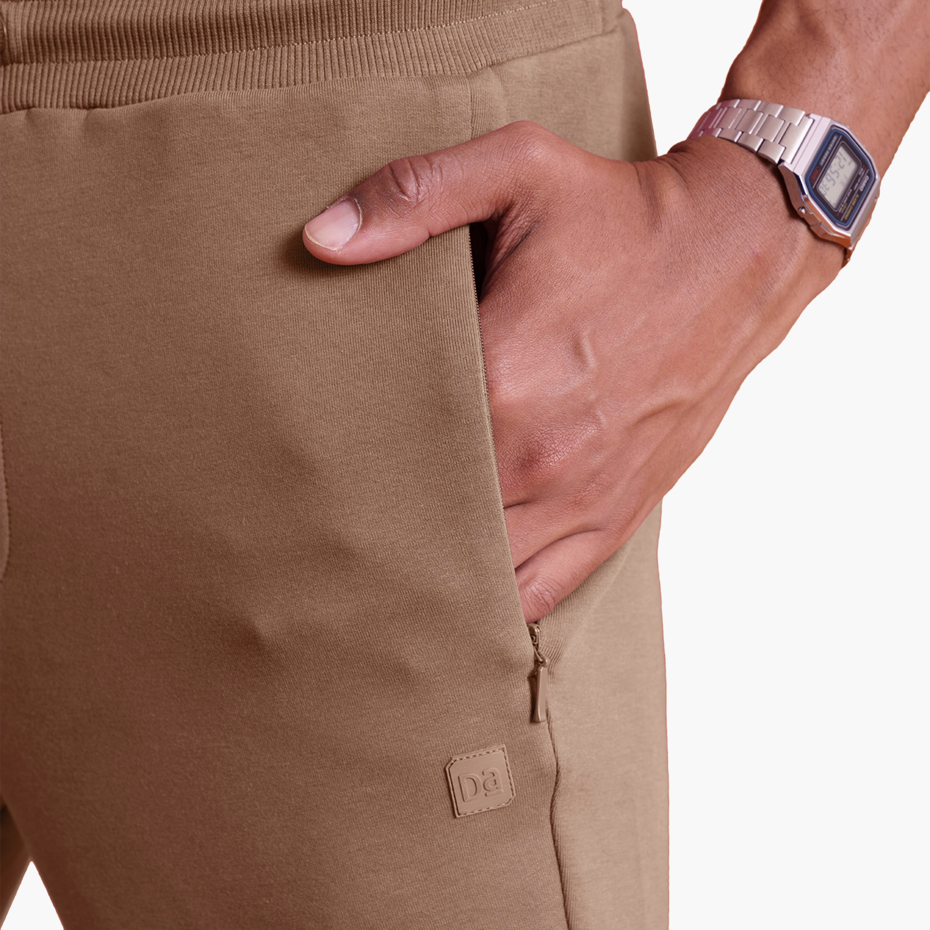 Damensch Plain Mid-Rise Drawstring Jogger-men-clothing-bottoms-joggers-image-3