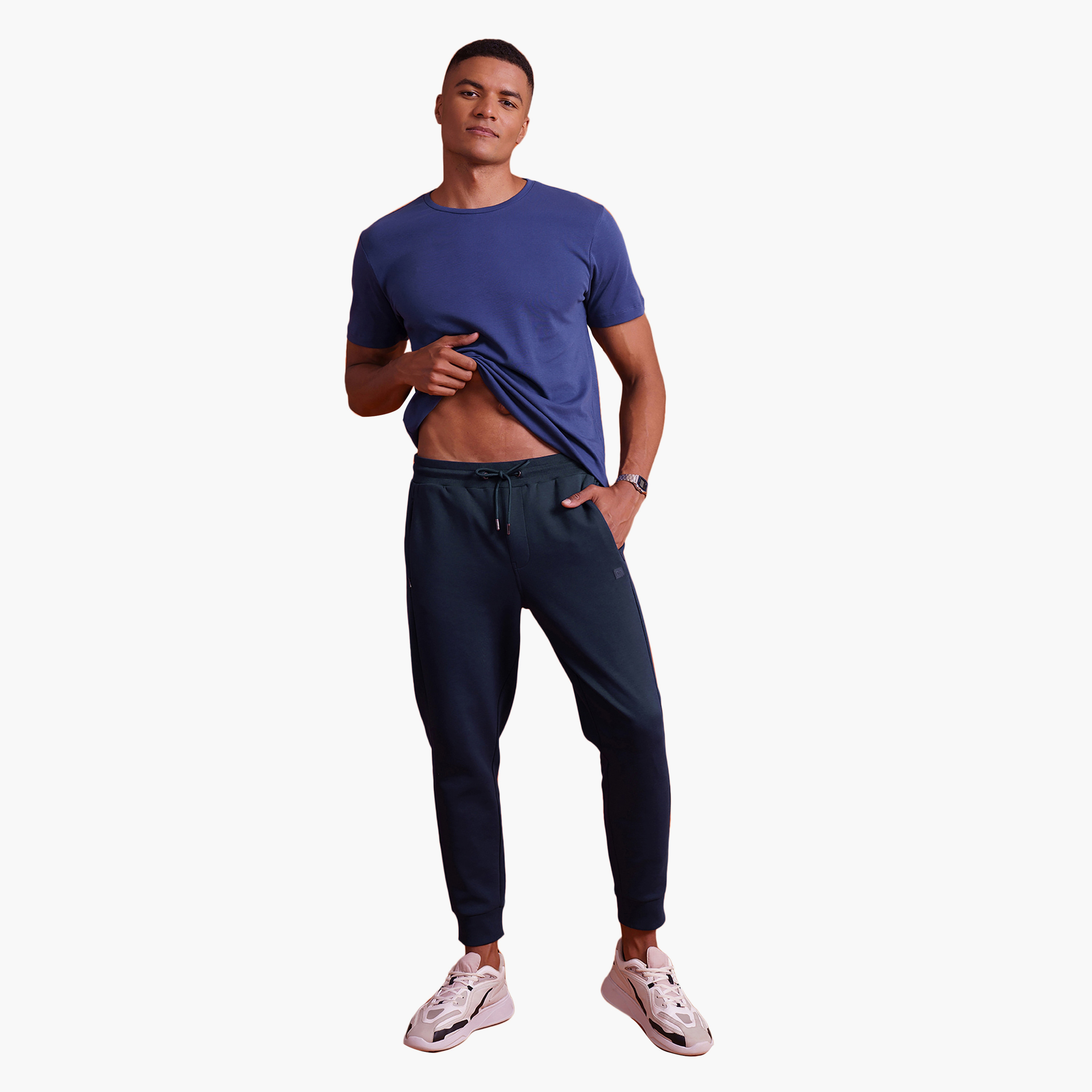 حزمة من 2 جوعرز بمتوسط الارتفاع سادة من دامنش-men-clothing-bottoms-joggers-image-10