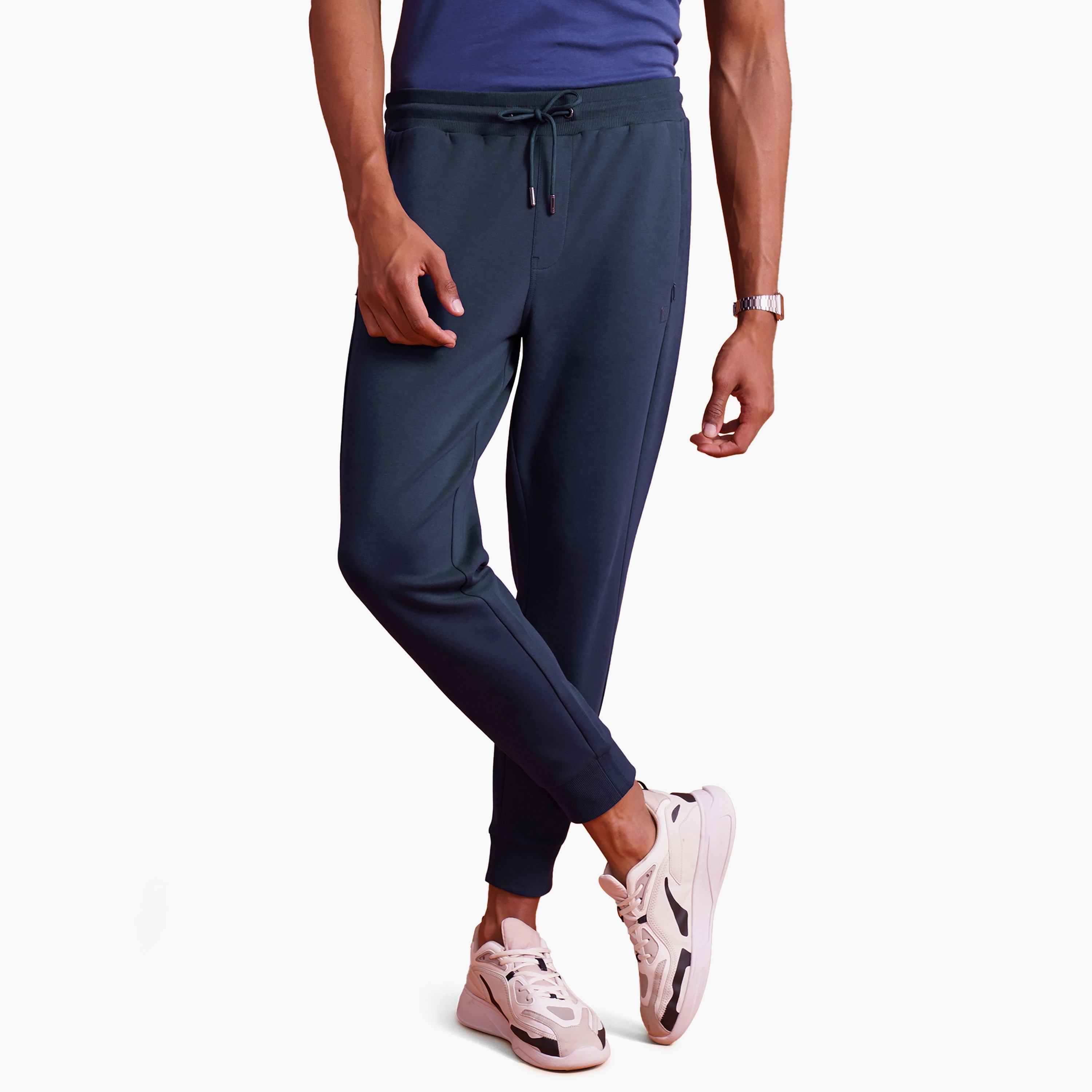 Damensch Pack of 2 Plain Mid-Rise Drawstring Joggers-men-clothing-bottoms-joggers-image-3