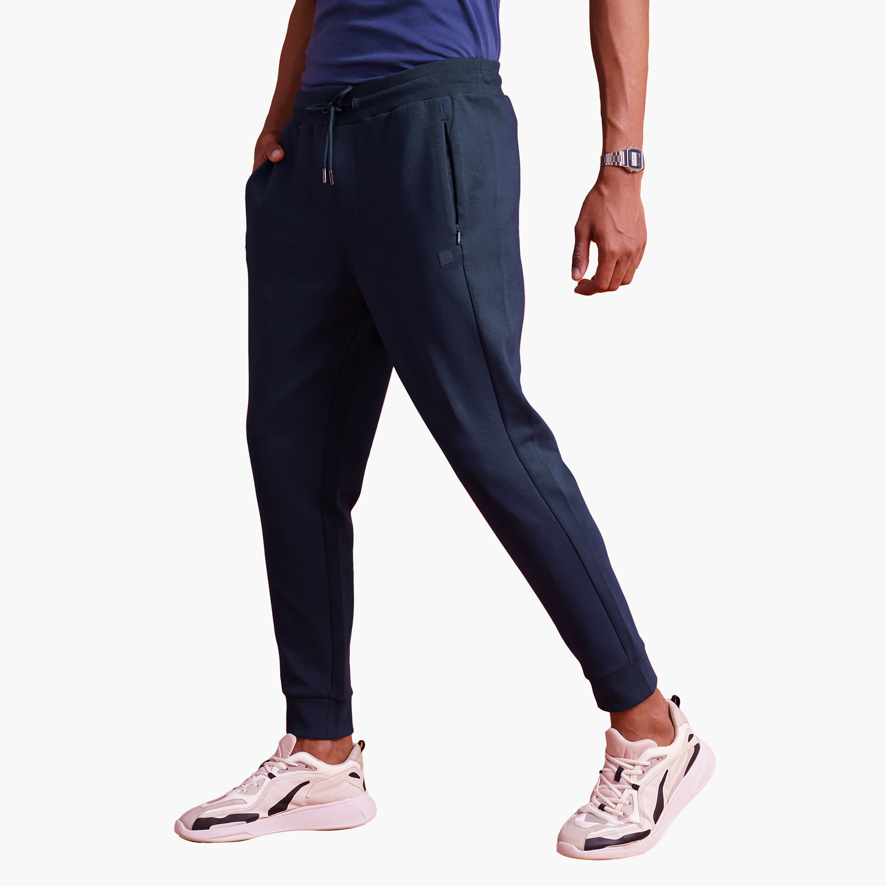 Damensch Pack of 2 Plain Mid-Rise Drawstring Joggers-men-clothing-bottoms-joggers-image-6