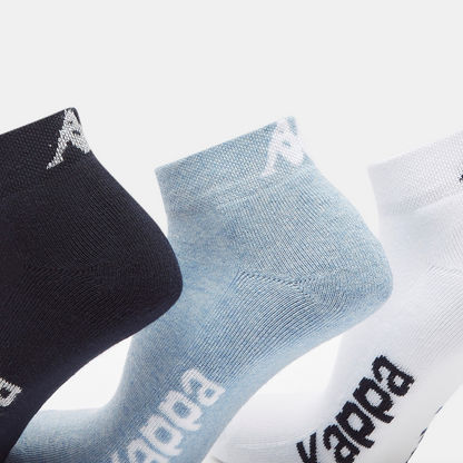 Kappa Logo Detail Ankle Length Sports Socks - Set 3