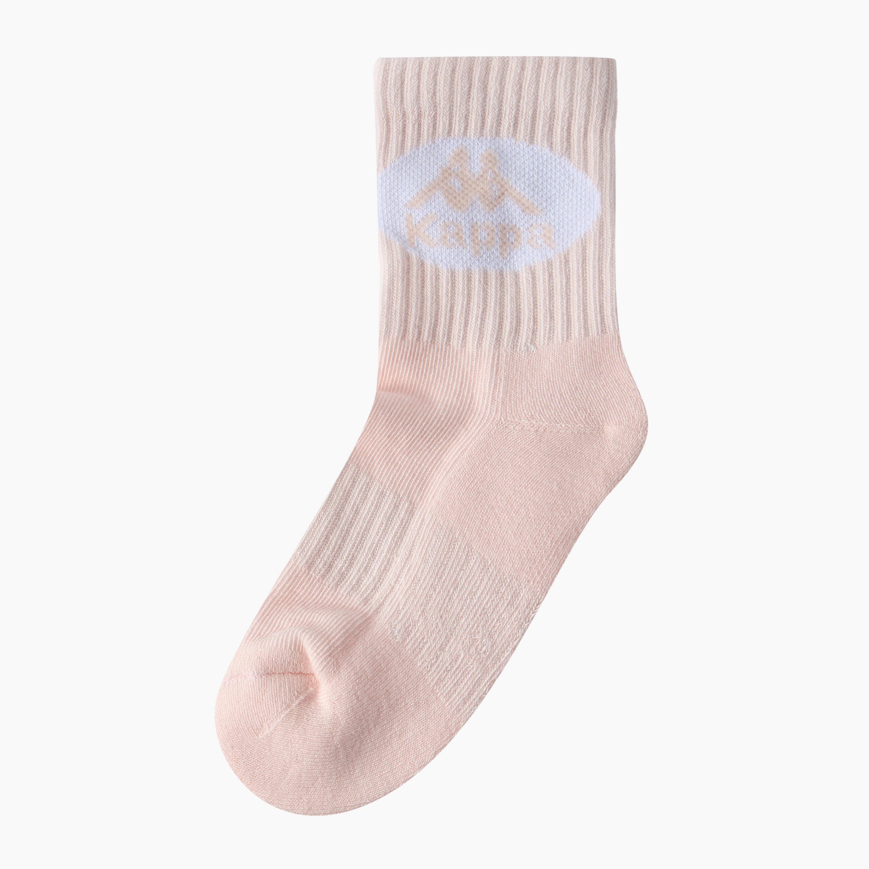 Pack of 5 Kappa Girls Crew Length Sports Socks with Logo Print-girls-accessories-socks-image-4