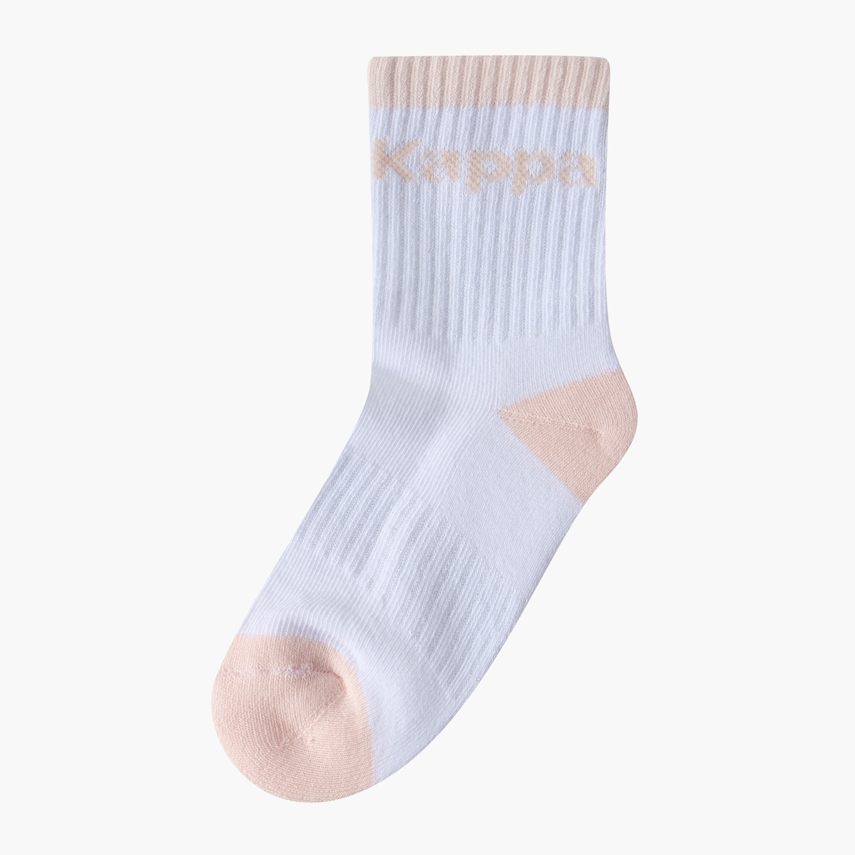 Pack of 5 Kappa Girls Crew Length Sports Socks with Logo Print-girls-accessories-socks-image-6