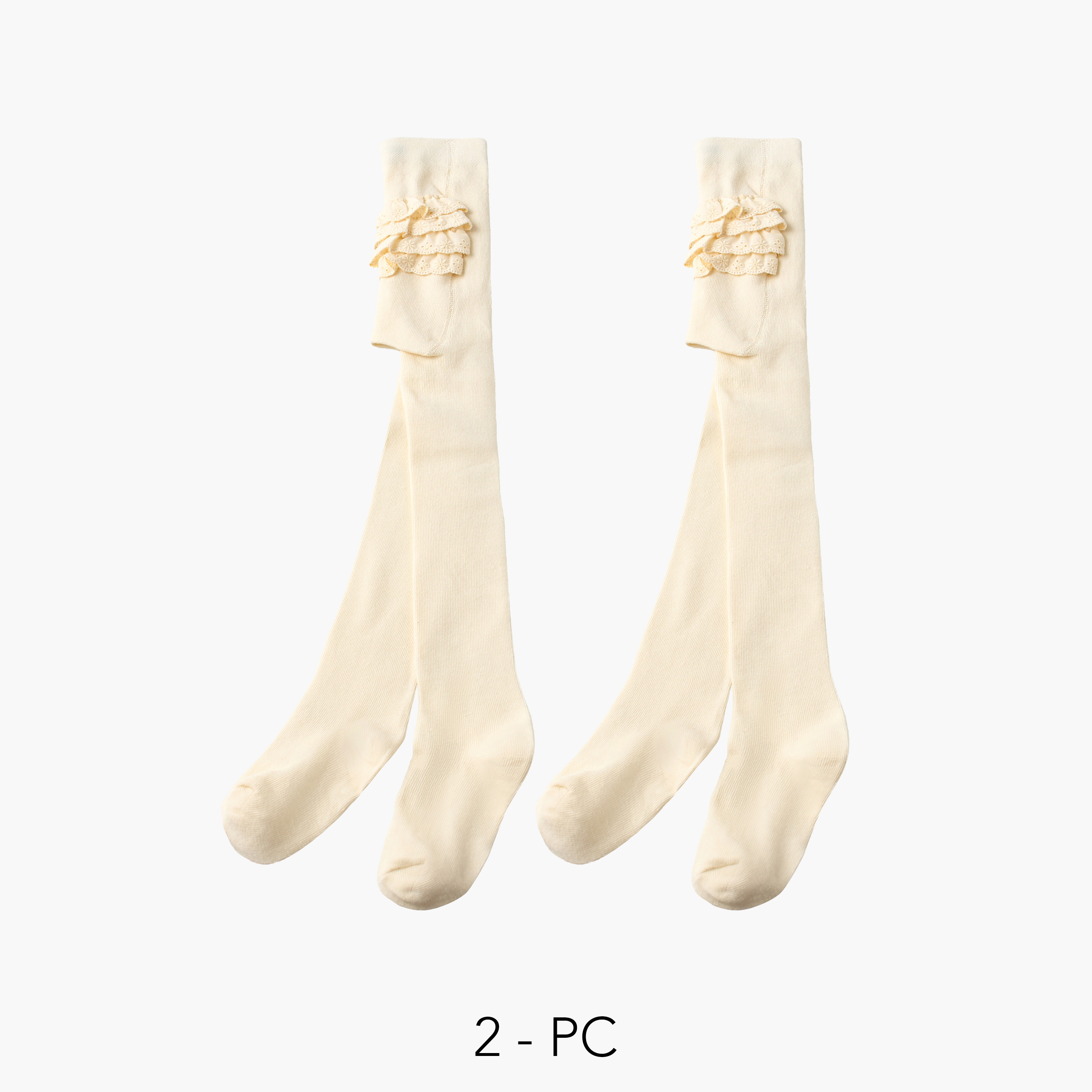 طقم كولون زوجان بشراشيب-girls-accessories-socks-image-1