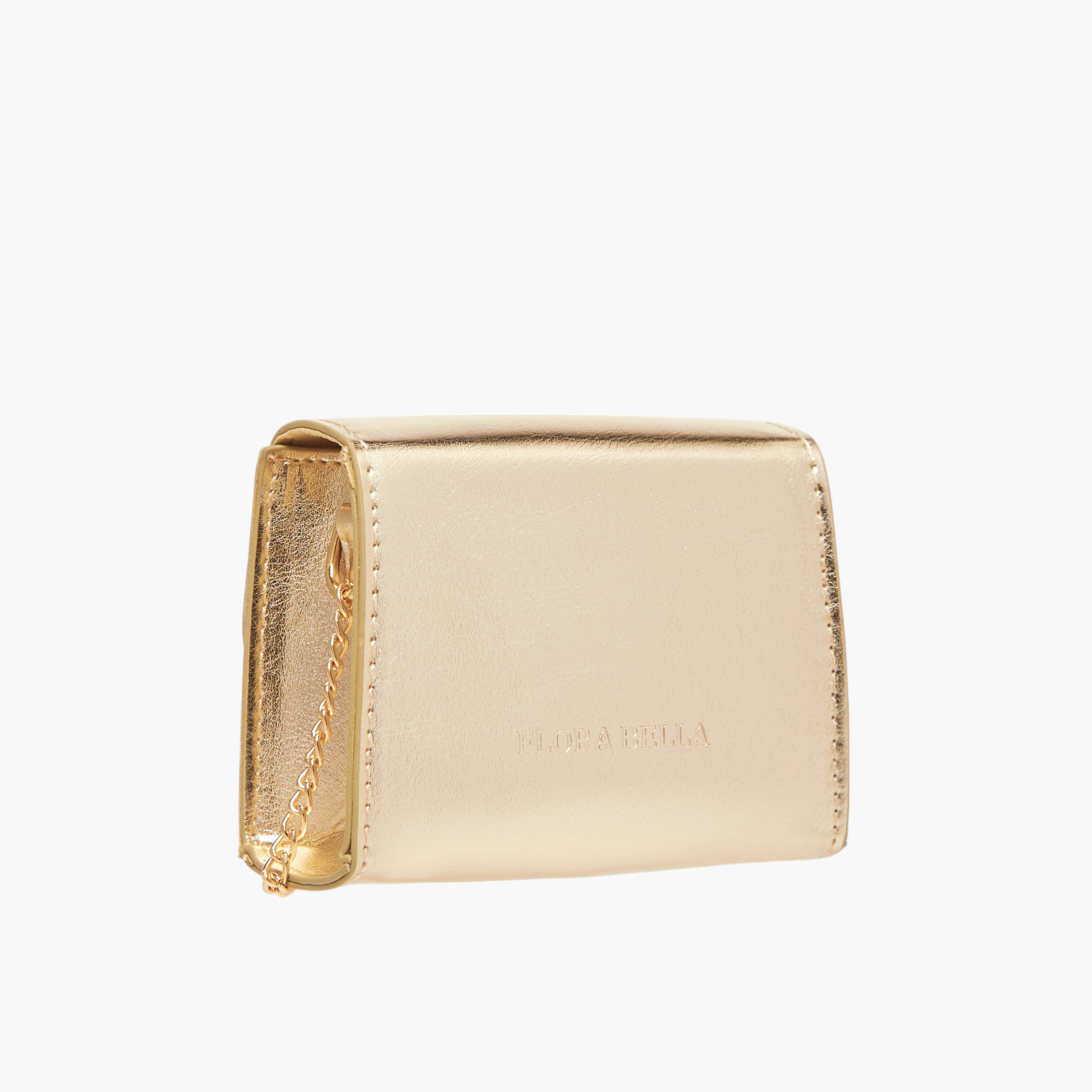 شنطة كروس بودي بحزام سلسلة وزر إغلاق وزينة فيونكة من فلورا بيلا-girls-accessories-bags-image-3