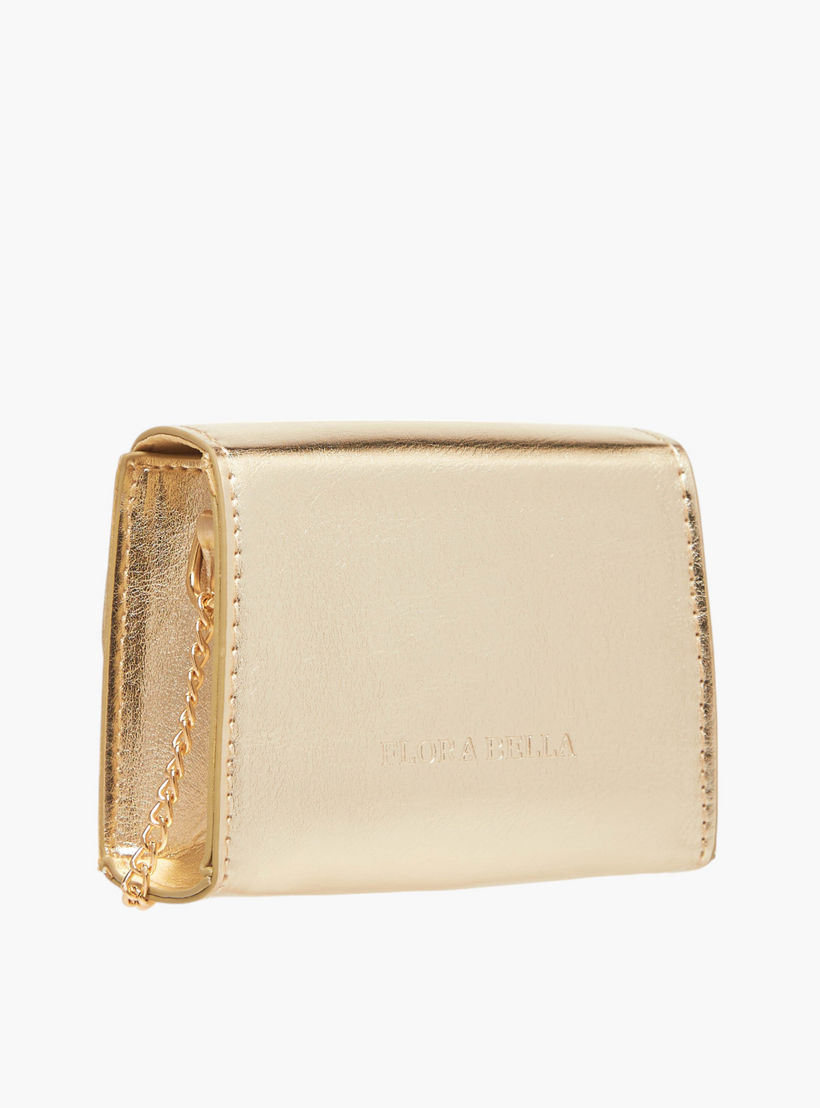 شنطة كروس بودي بحزام سلسلة وزر إغلاق وزينة فيونكة من فلورا بيلا-girls-accessories-bags-image-3
