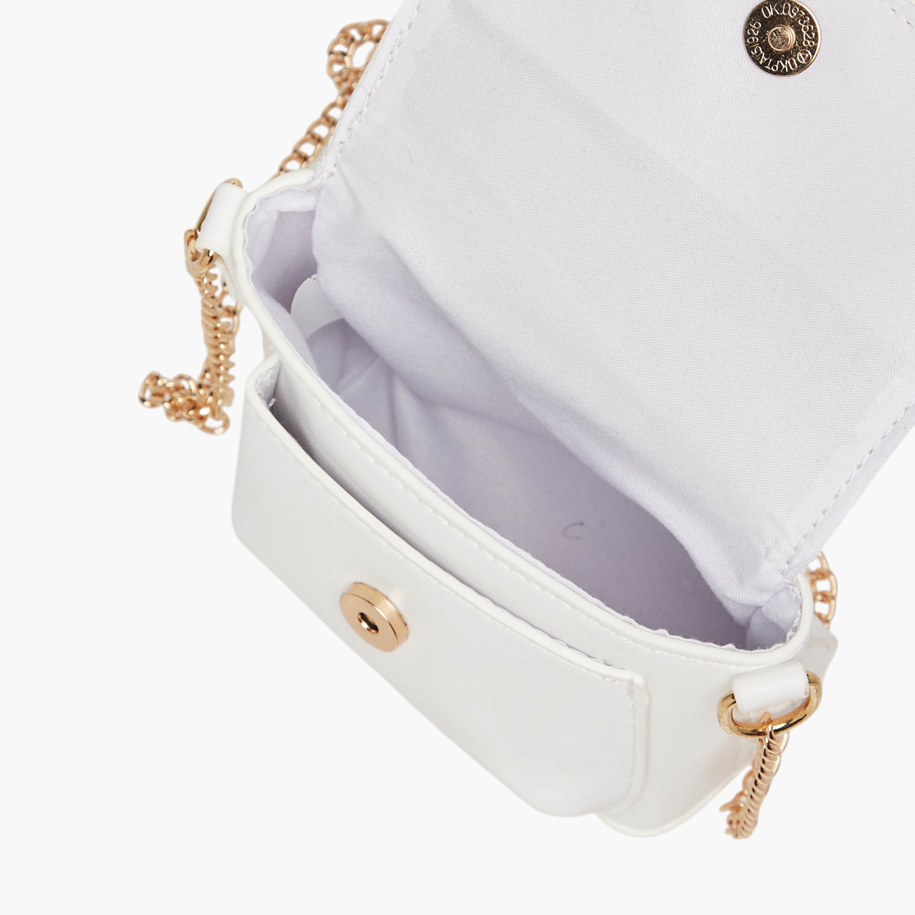 Flora Bella Butterfly Embellished Crossbody Bag with Chain Strap and Button Closure-girls-accessories-bags-image-6