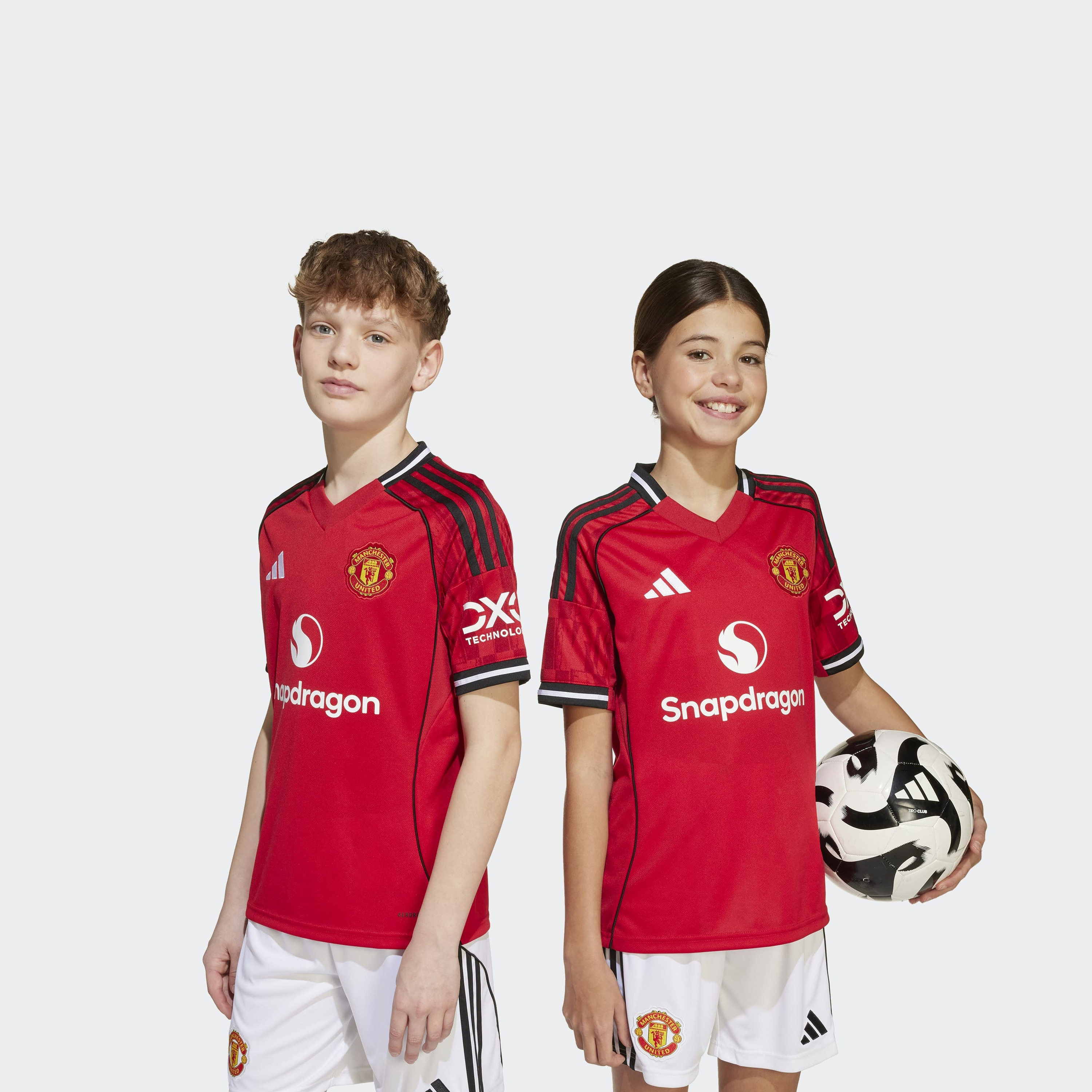 اديداس - قميص مانشستر يونايتد قصير الأكمام للأطفال-sports-boys-clothing-tops-image-1