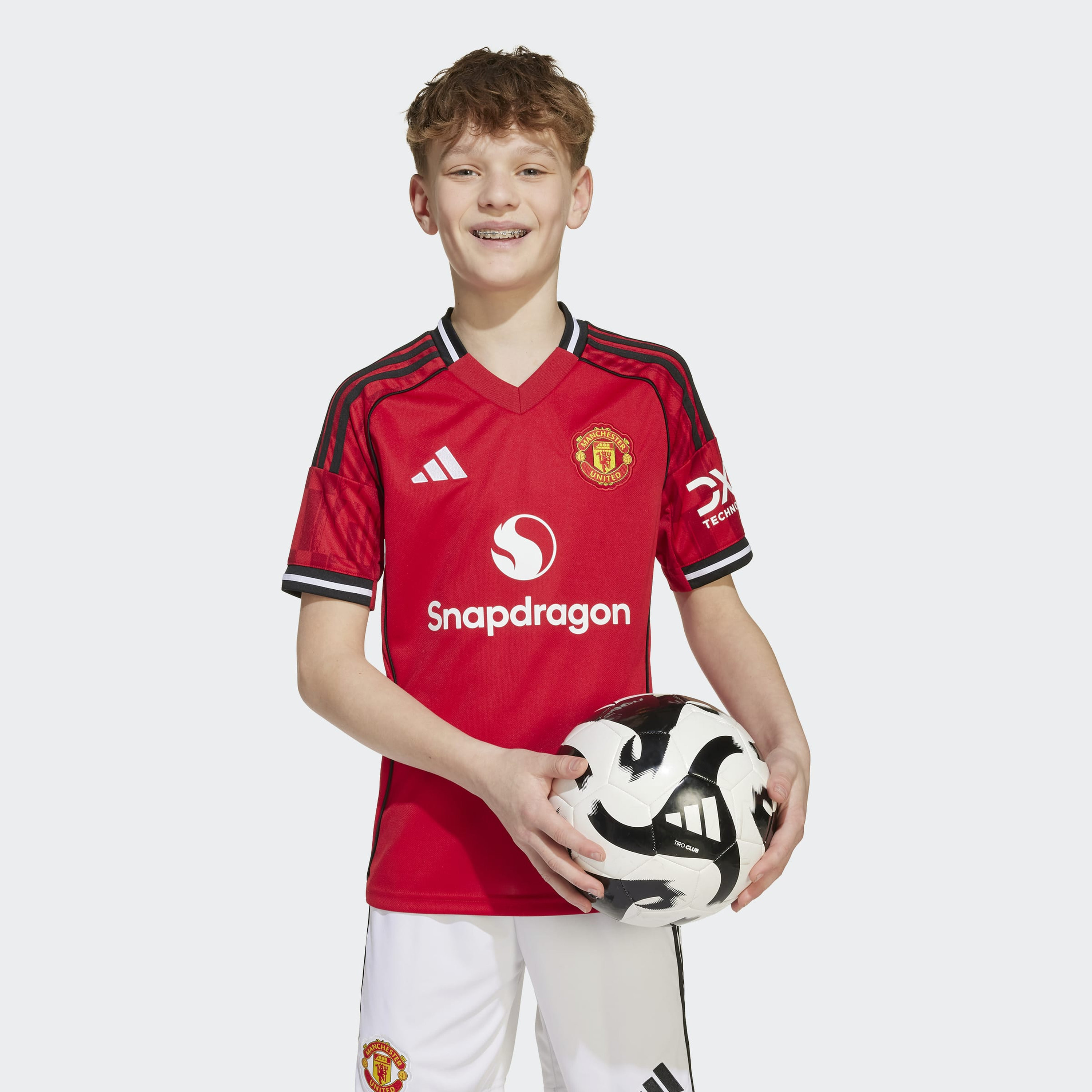 اديداس - قميص مانشستر يونايتد قصير الأكمام للأطفال-sports-boys-clothing-tops-image-3