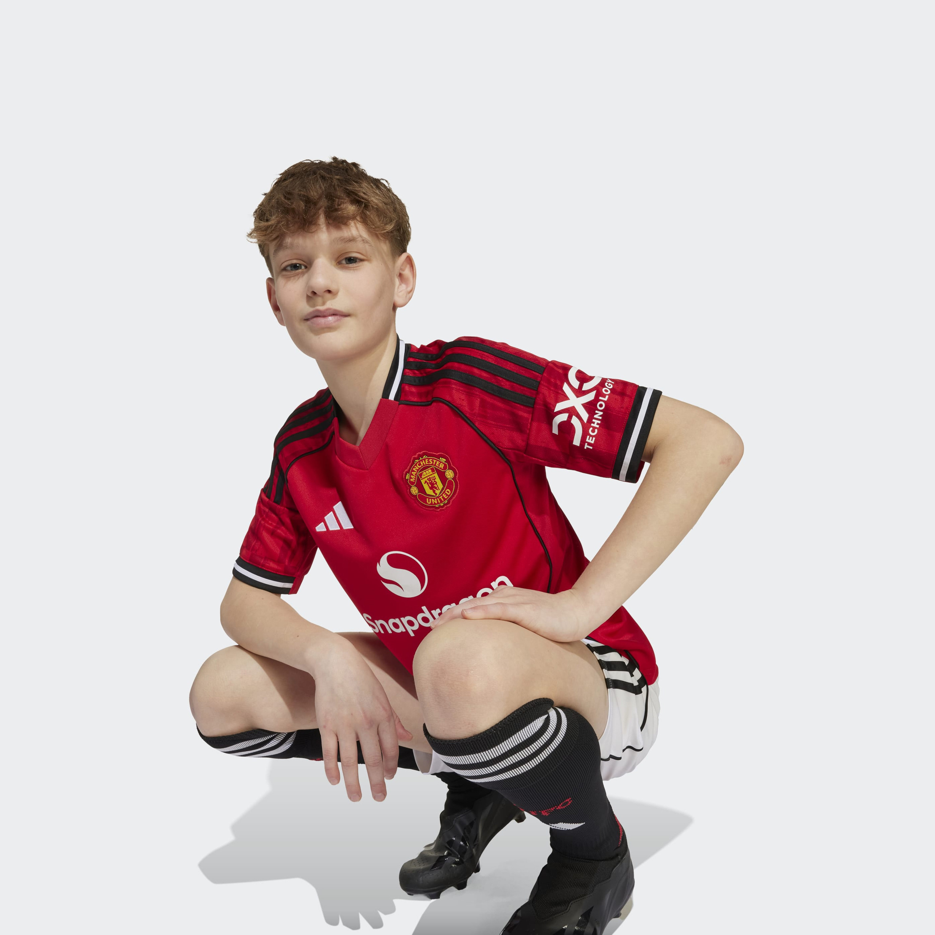 اديداس - قميص مانشستر يونايتد قصير الأكمام للأطفال-sports-boys-clothing-tops-image-5
