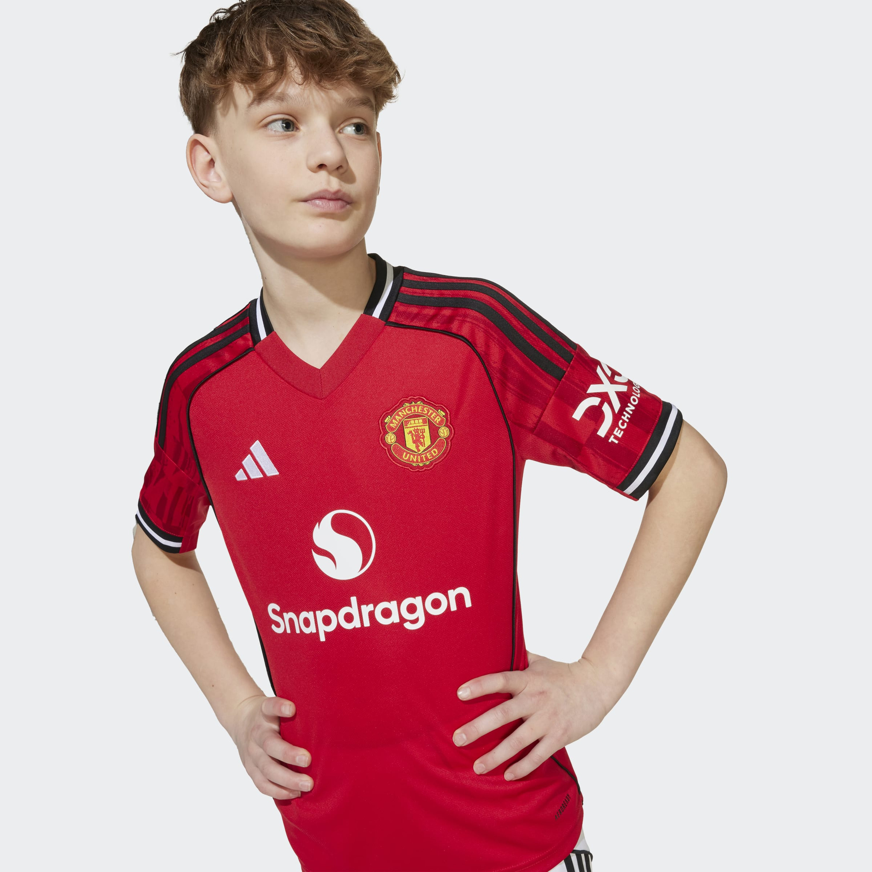 اديداس - قميص مانشستر يونايتد قصير الأكمام للأطفال-sports-boys-clothing-tops-image-6
