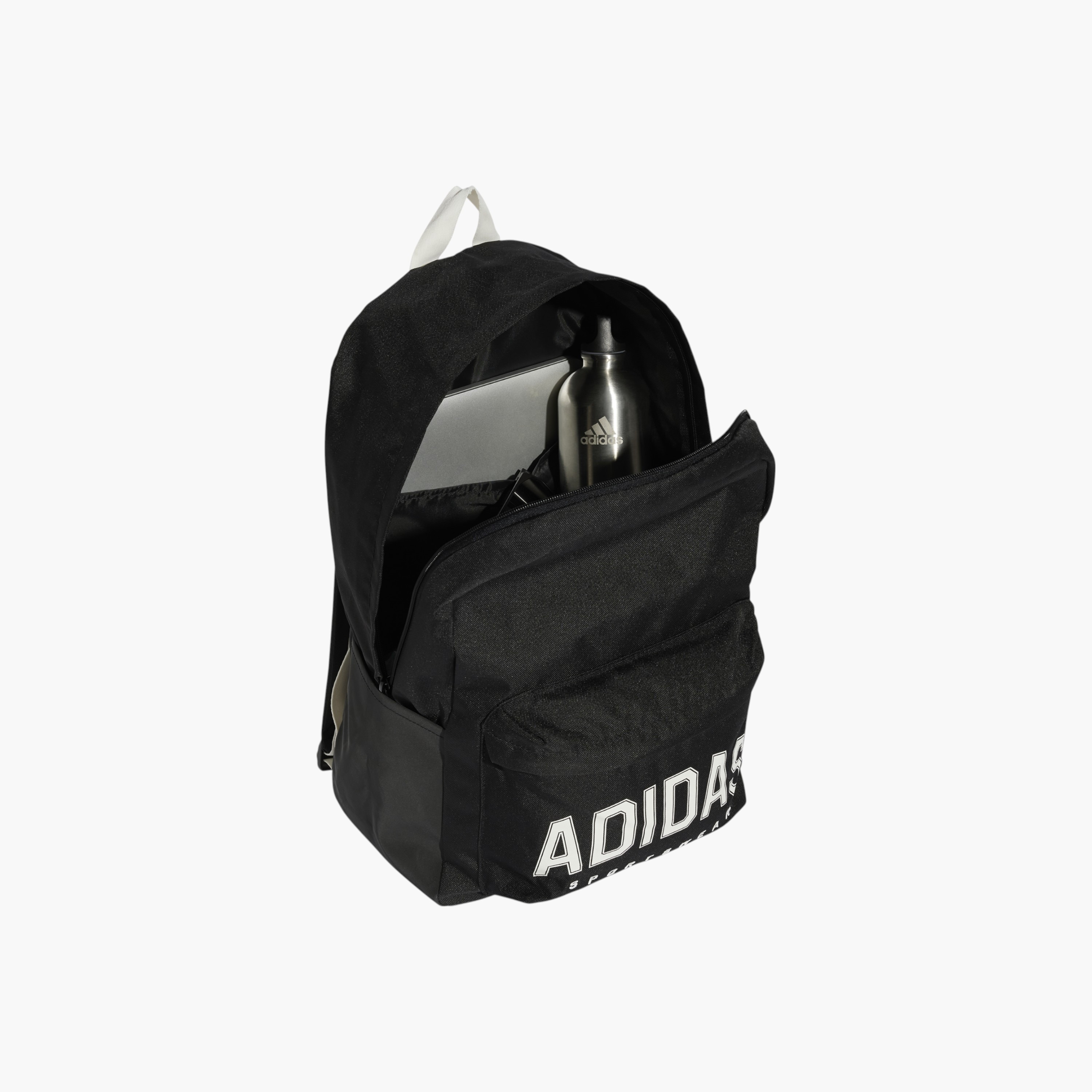adidas Logo Print School Backpack with Adjustable Straps and Zip Closure-school-bagsandbackpacks-backpacks-image-3