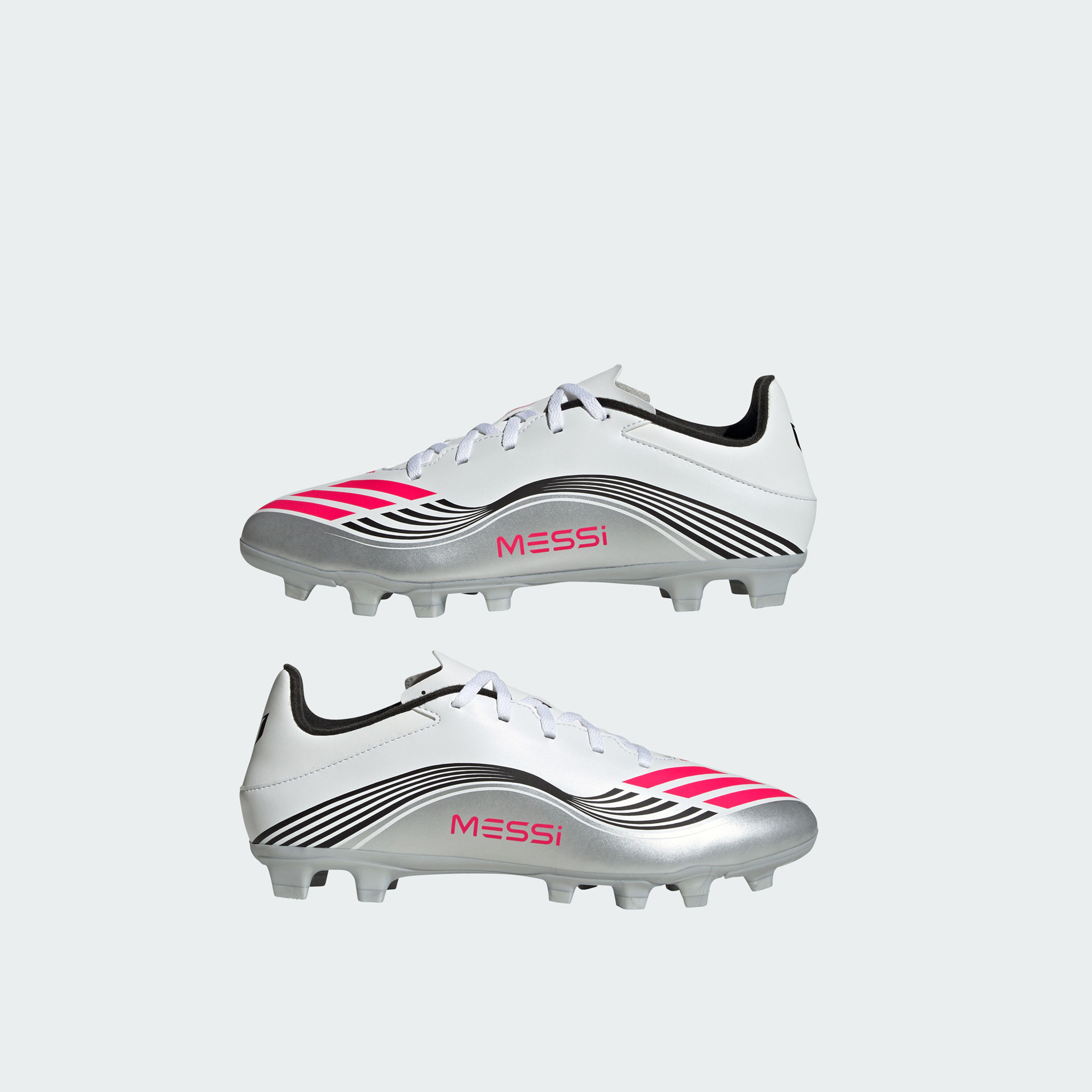 adidas Men's F50 Messi Club FG/MG Lace-Up Football Flexible Ground Boots JP7443 | OE-sports-gear-football-shoes-firmground-image-7