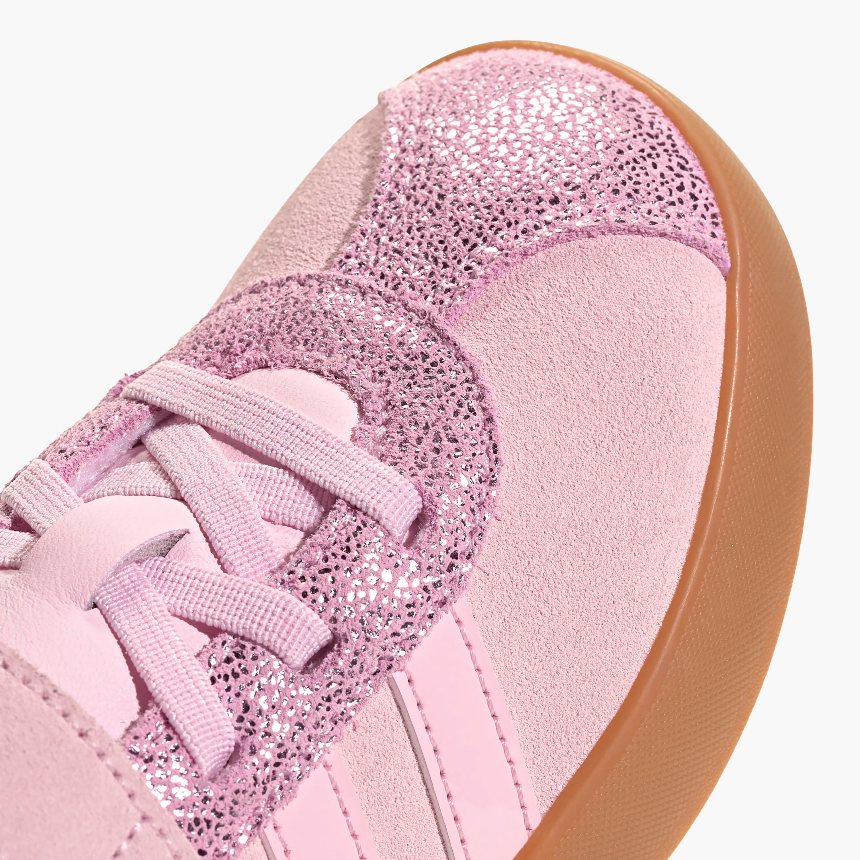 Adidas Girls VL COURT 3.0 EL C Panelled Hook & Loop Ankle Sneakers-girls-shoes-sneakers-image-5
