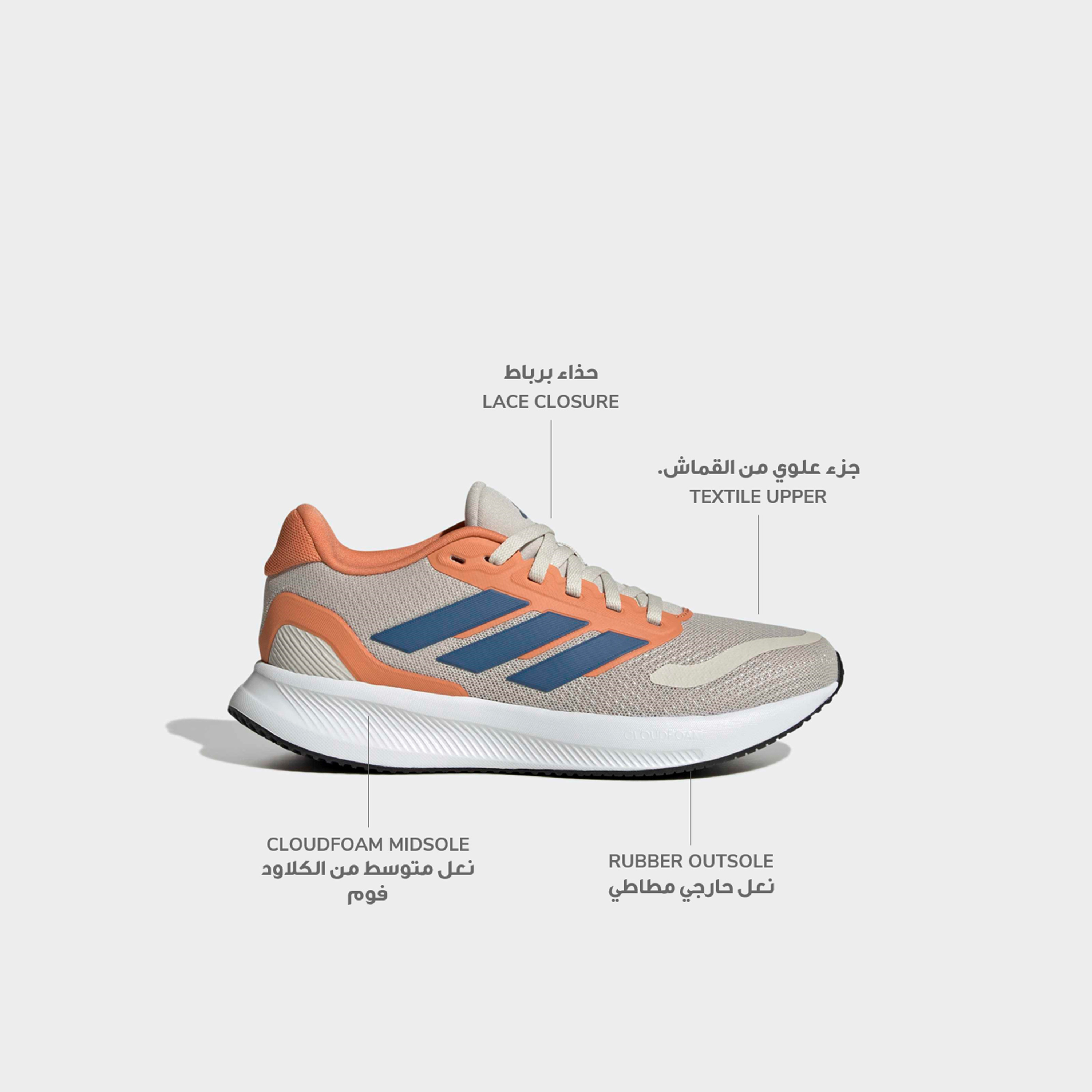 Adidas Boys Runfalcon 5 Lace-Up Running Shoes-girls-shoes-sneakers-image-2