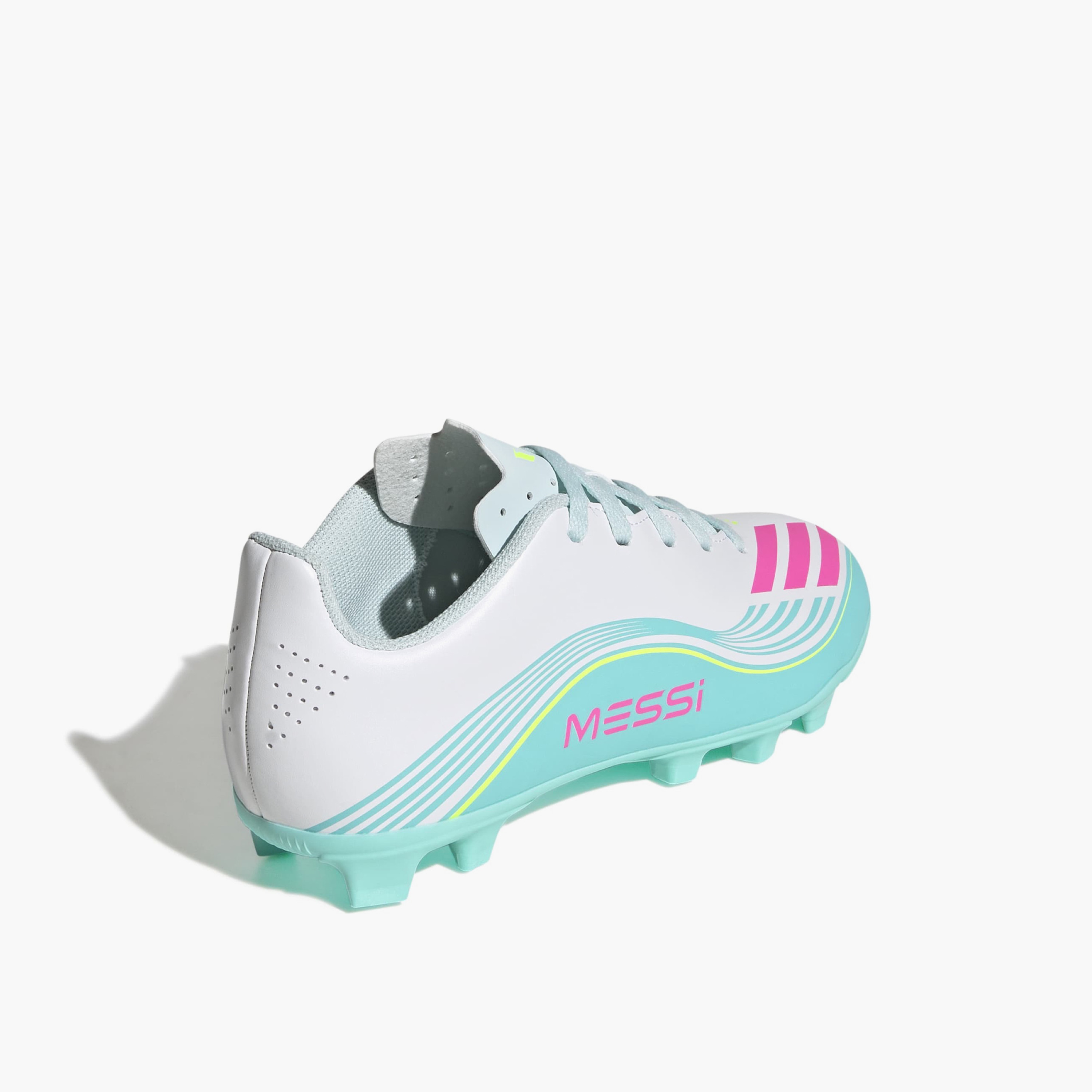 Adidas Boys F50 Messi Club FG/MG Lace-Up Football Firm Ground Shoes-sports-gear-football-shoes-firmground-image-5