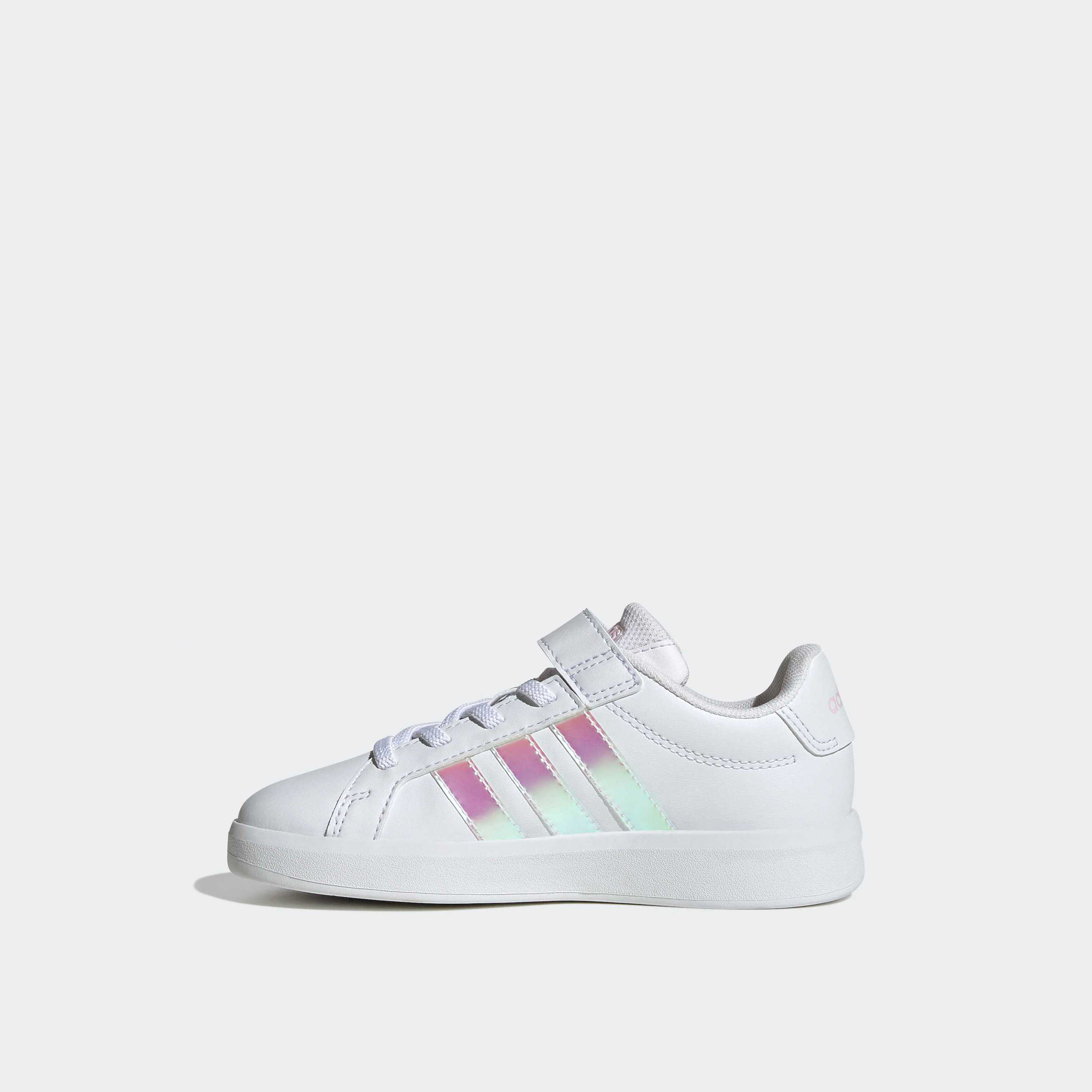 Adidas Girls Grand Court 3.0 EL Hook & Loop Sneakers-girls-shoes-sneakers-image-3