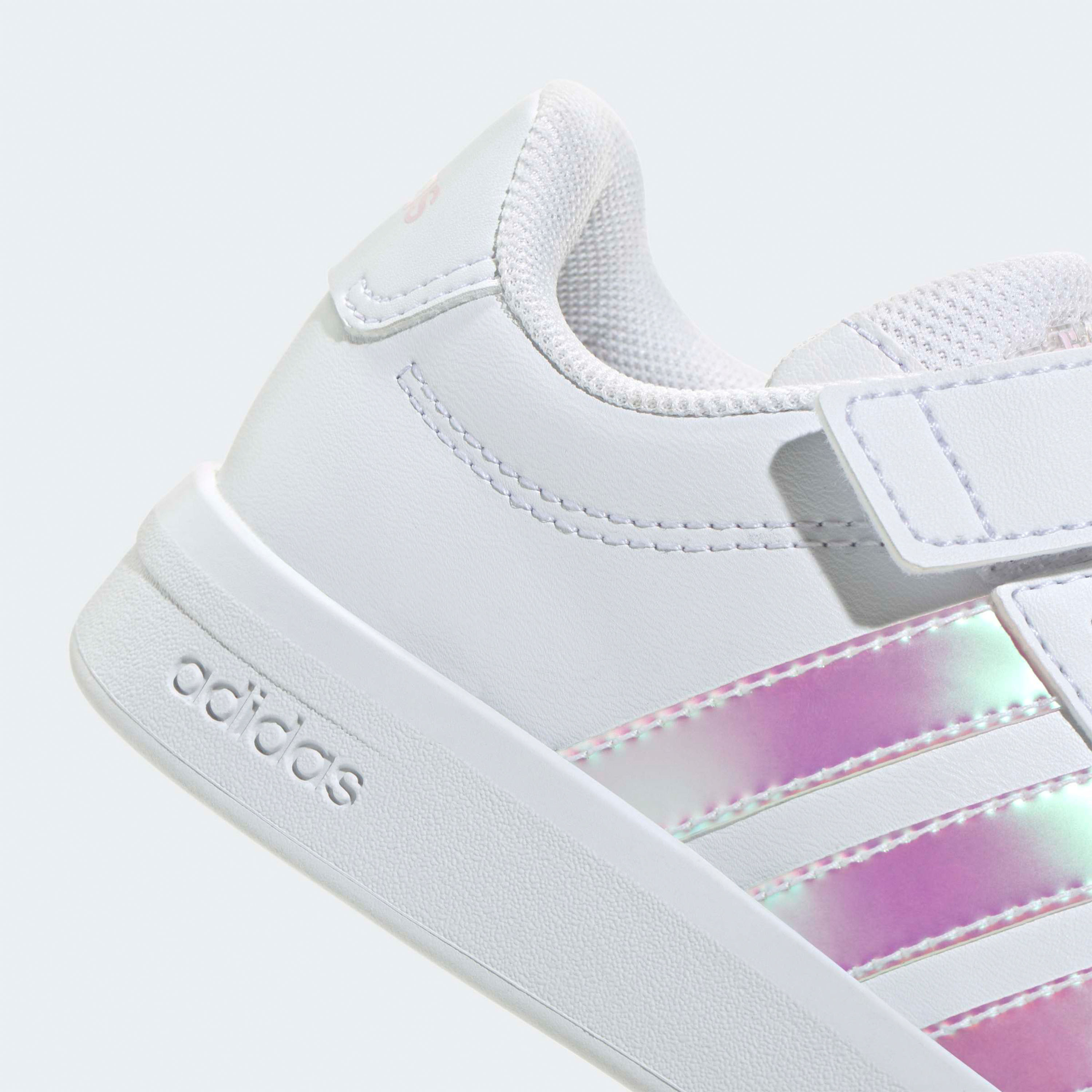 Adidas Girls Grand Court 3.0 EL Hook & Loop Sneakers-girls-shoes-sneakers-image-8