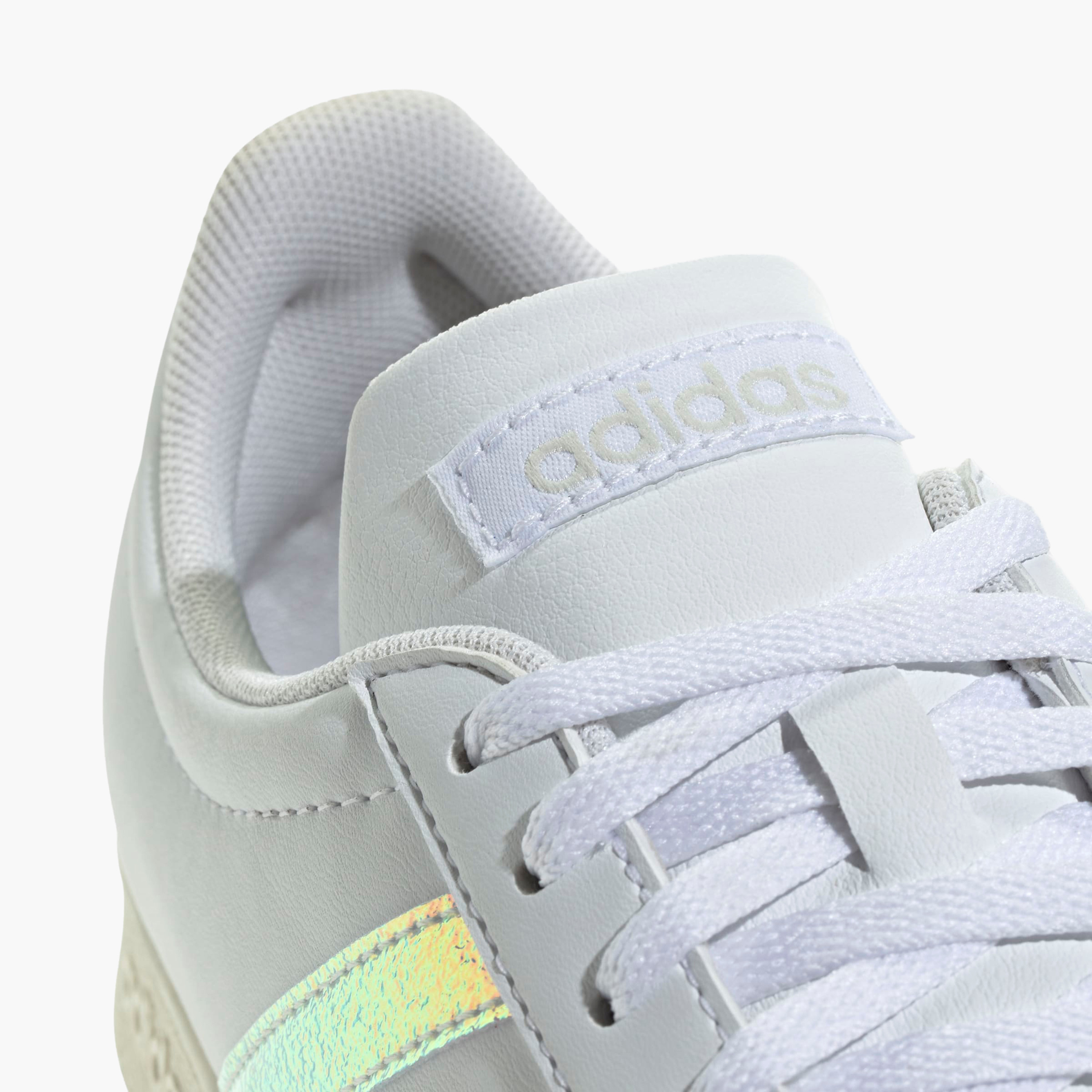 Adidas Women VL COURT BASE Iridescent Lace-Up Sneakers-women-shoes-sneakers-image-5
