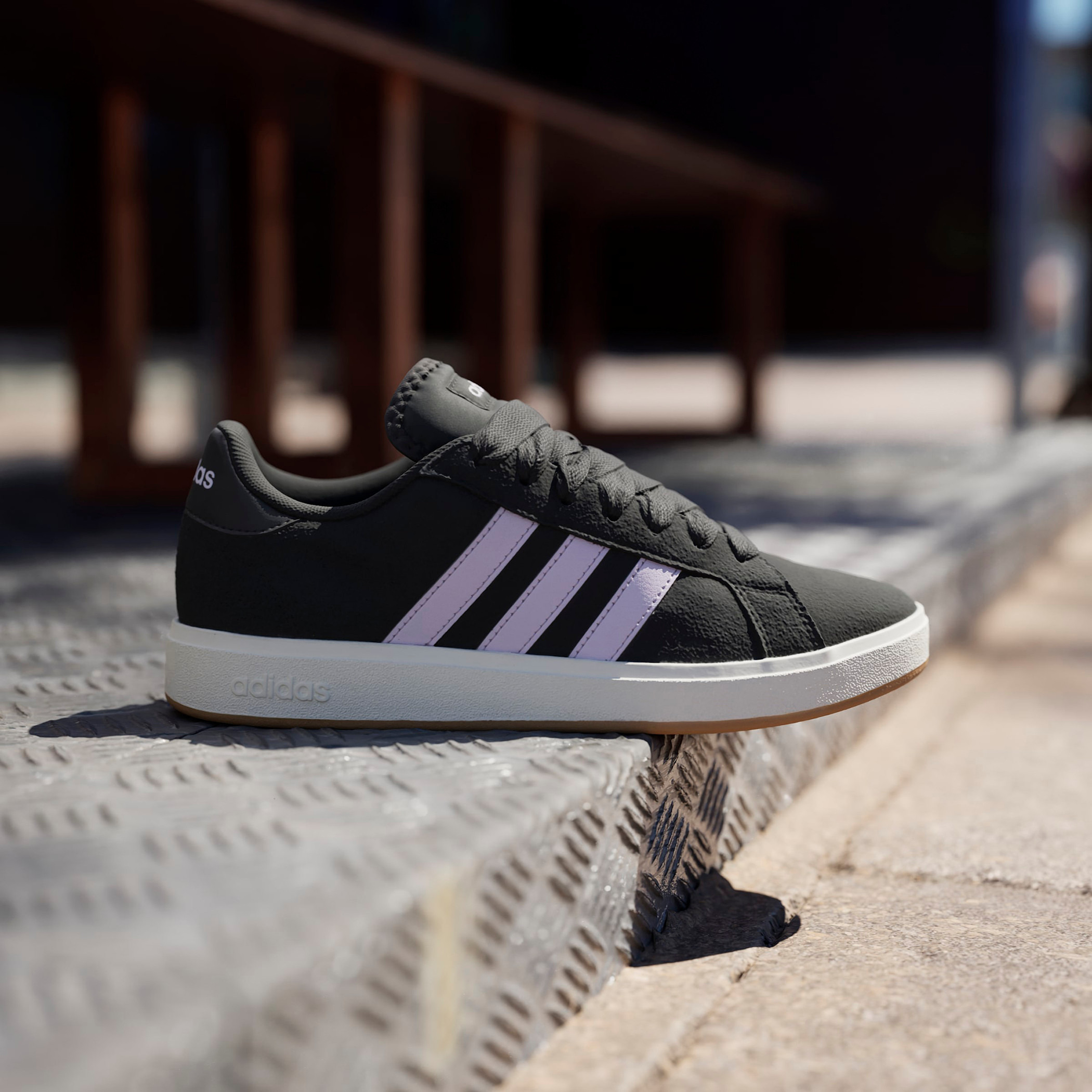 adidas Women's GRAND COURT BASE Lace-Up Sneakers - JQ3596-women-shoes-sneakers-image-7