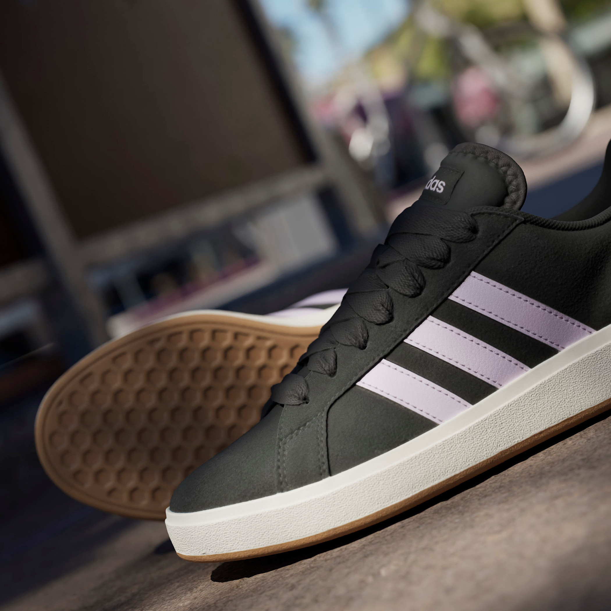 adidas Women's GRAND COURT BASE Lace-Up Sneakers - JQ3596-women-shoes-sneakers-image-9