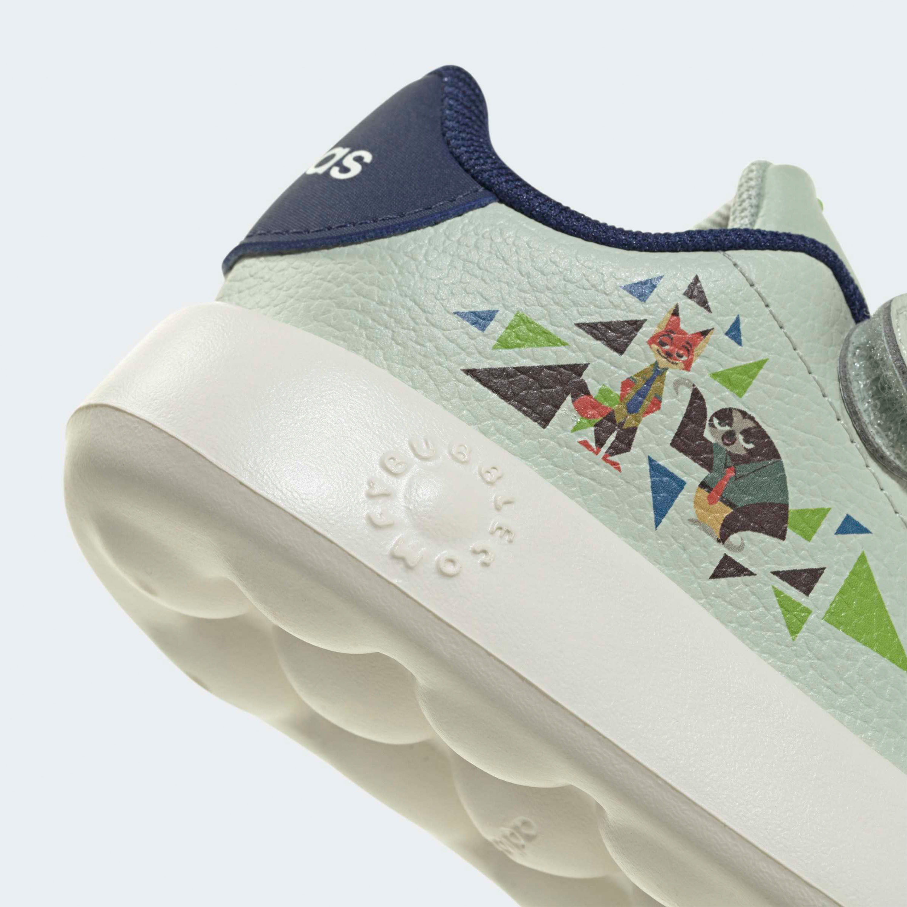 Adidas Advantage Zootopia CF Sneakers with Hook & Loop-baby-girls-shoes-closedshoes-image-6
