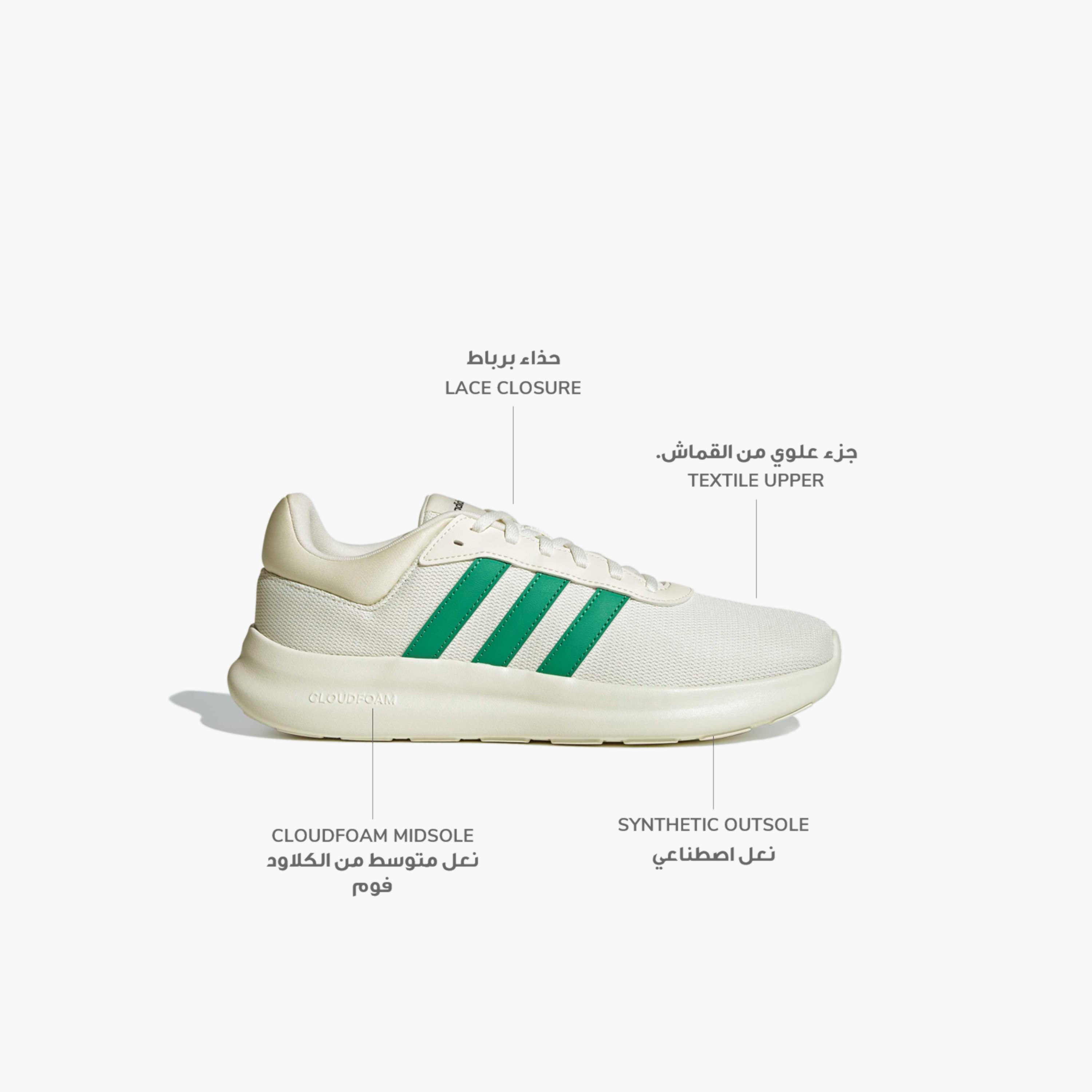 Adidas Men Lite Racer 4.0 Lace-Up Ankle Sneakers-sports-men-shoes-image-2