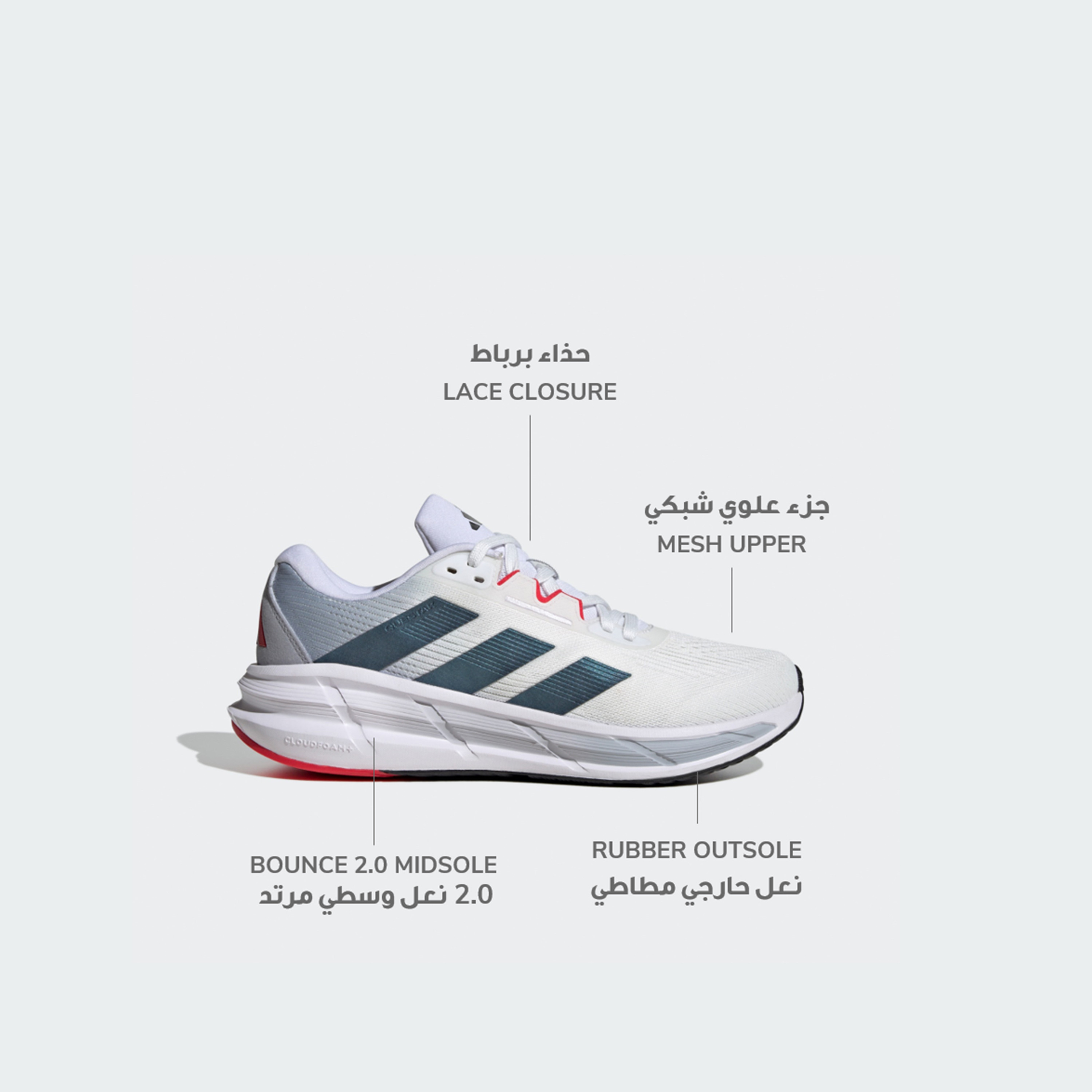 adidas Men's Questar 3 Lace-Up Running Shoes JQ5081 | OE-sports-men-shoes-image-2