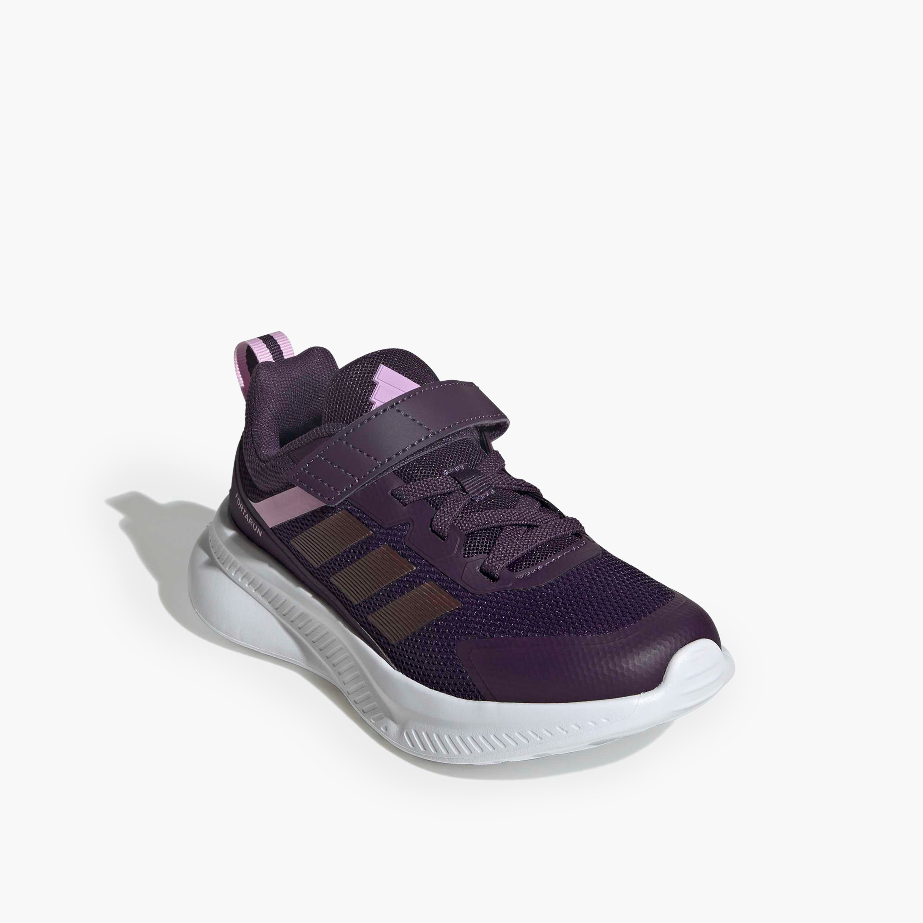 Adidas Girls FortaRun 4.0 EL C Hook and Loop Running Shoes-girls-shoes-sports-image-1