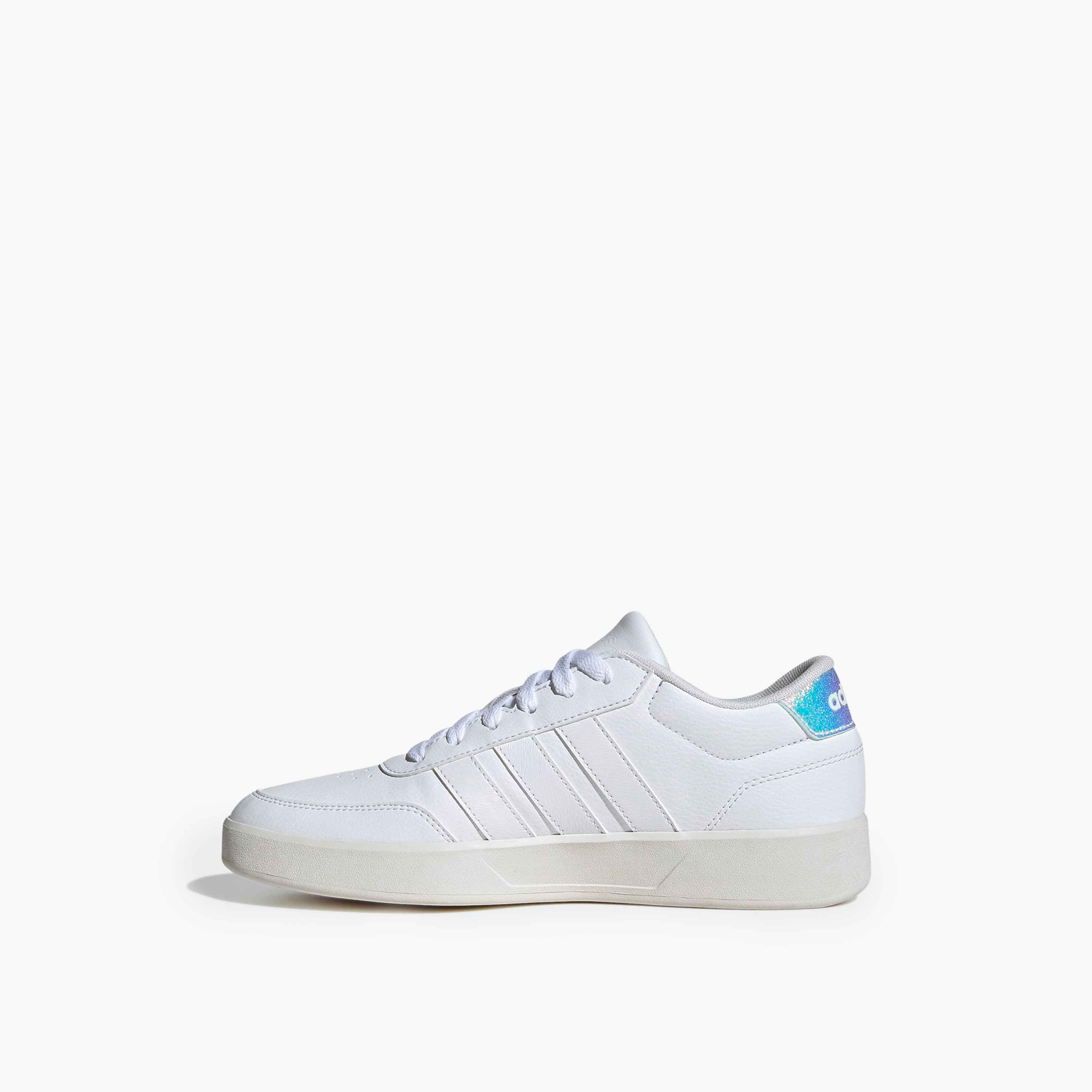 adidas Women BREAKNET 3.0 Perforated Lace-Up Sneakers-women-shoes-sneakers-image-4