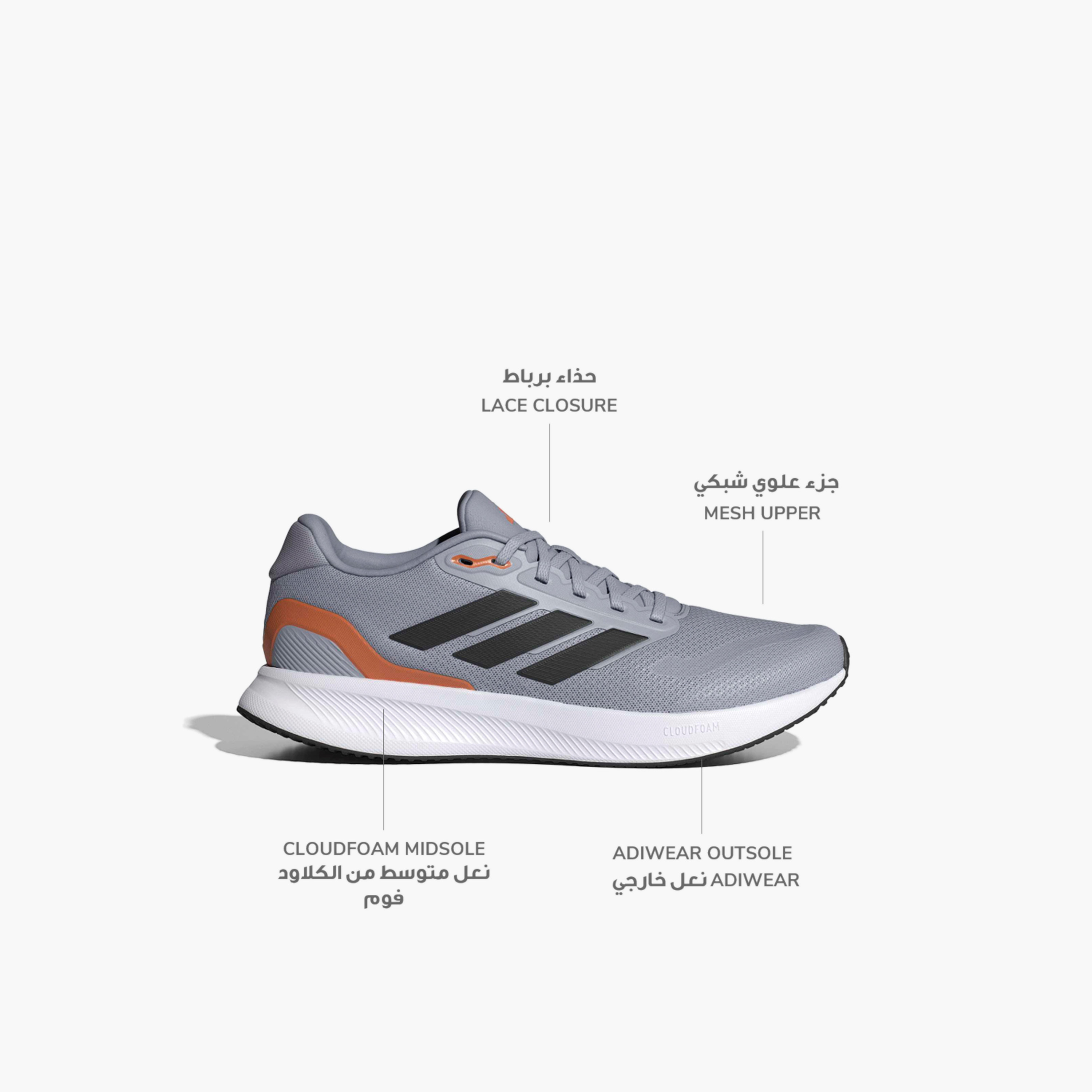 Adidas Men Runfalcon 5 Lace-Up Running Shoes-sports-men-shoes-image-2